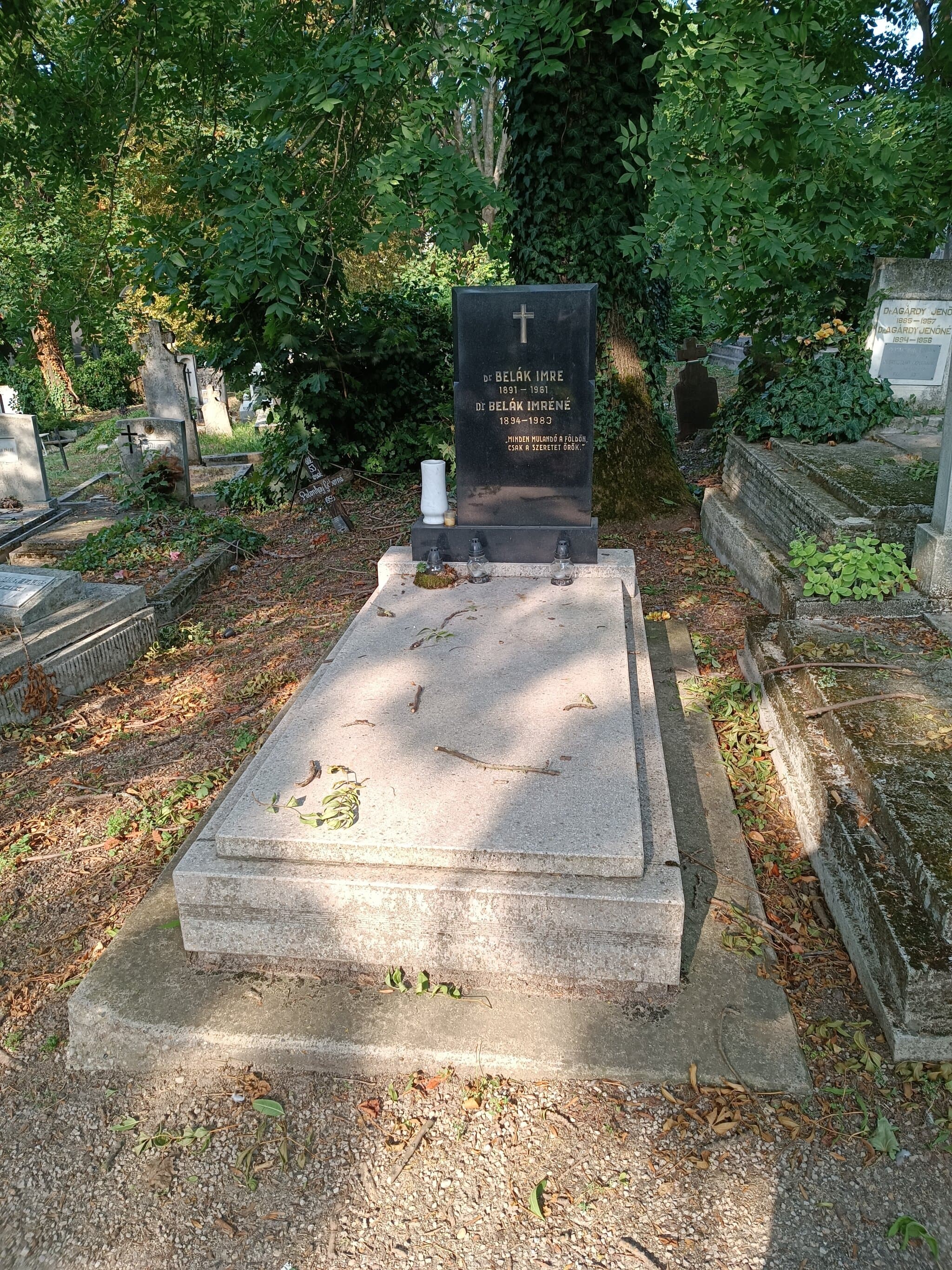 Belák Imre sírja