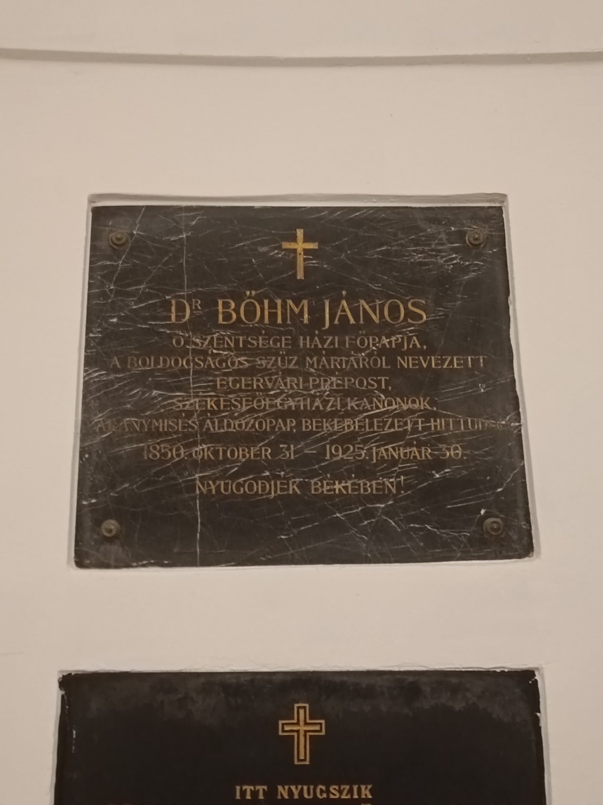 Böhm János sírja
