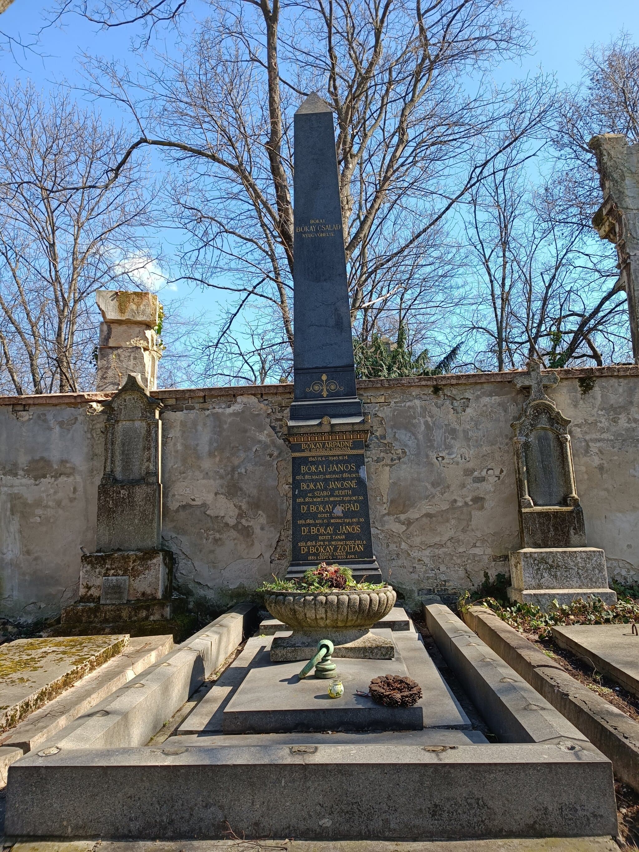 bókai Bókay János 1858 sírja
