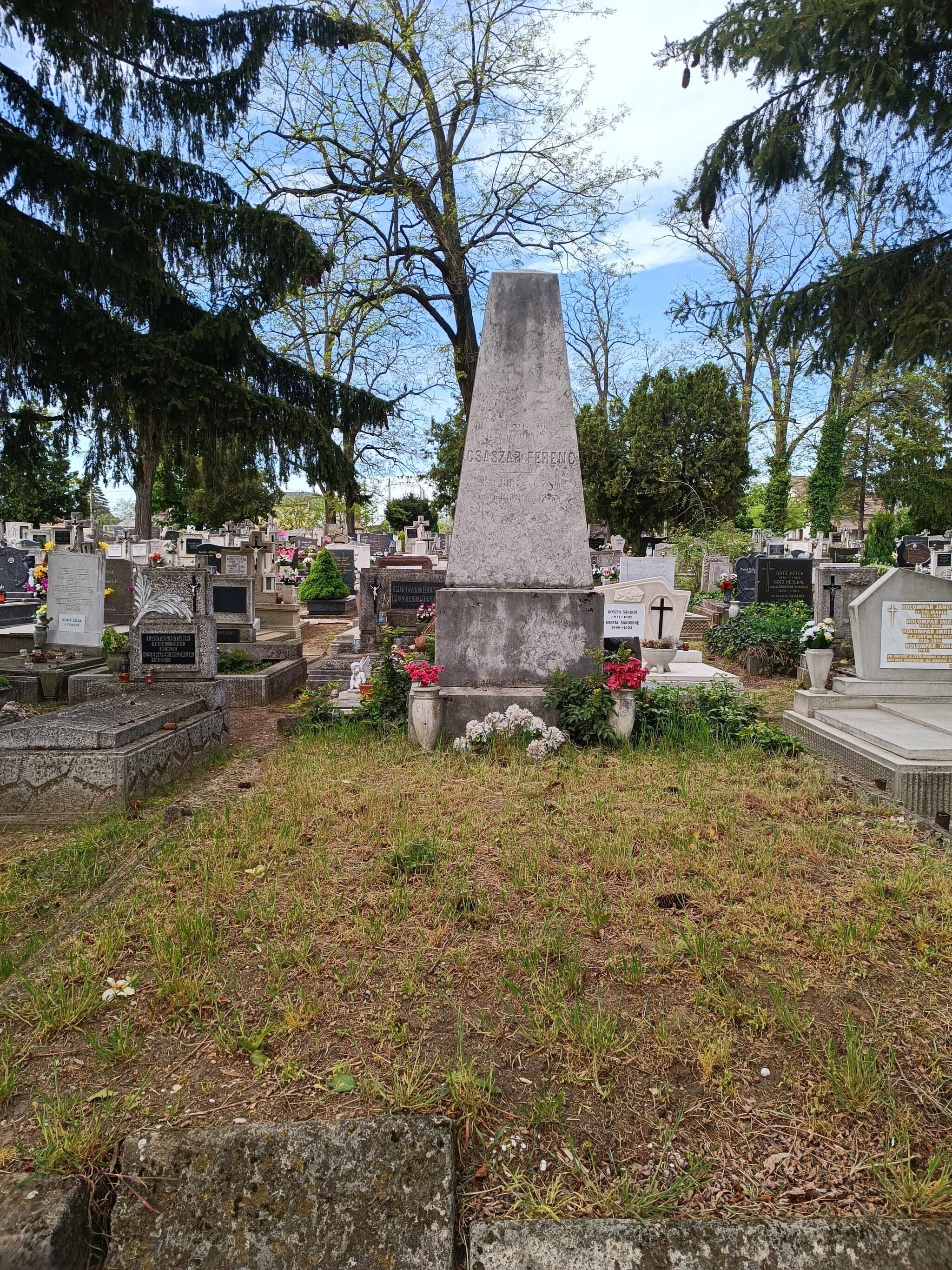 kolgyári Császár Ferenc sírja