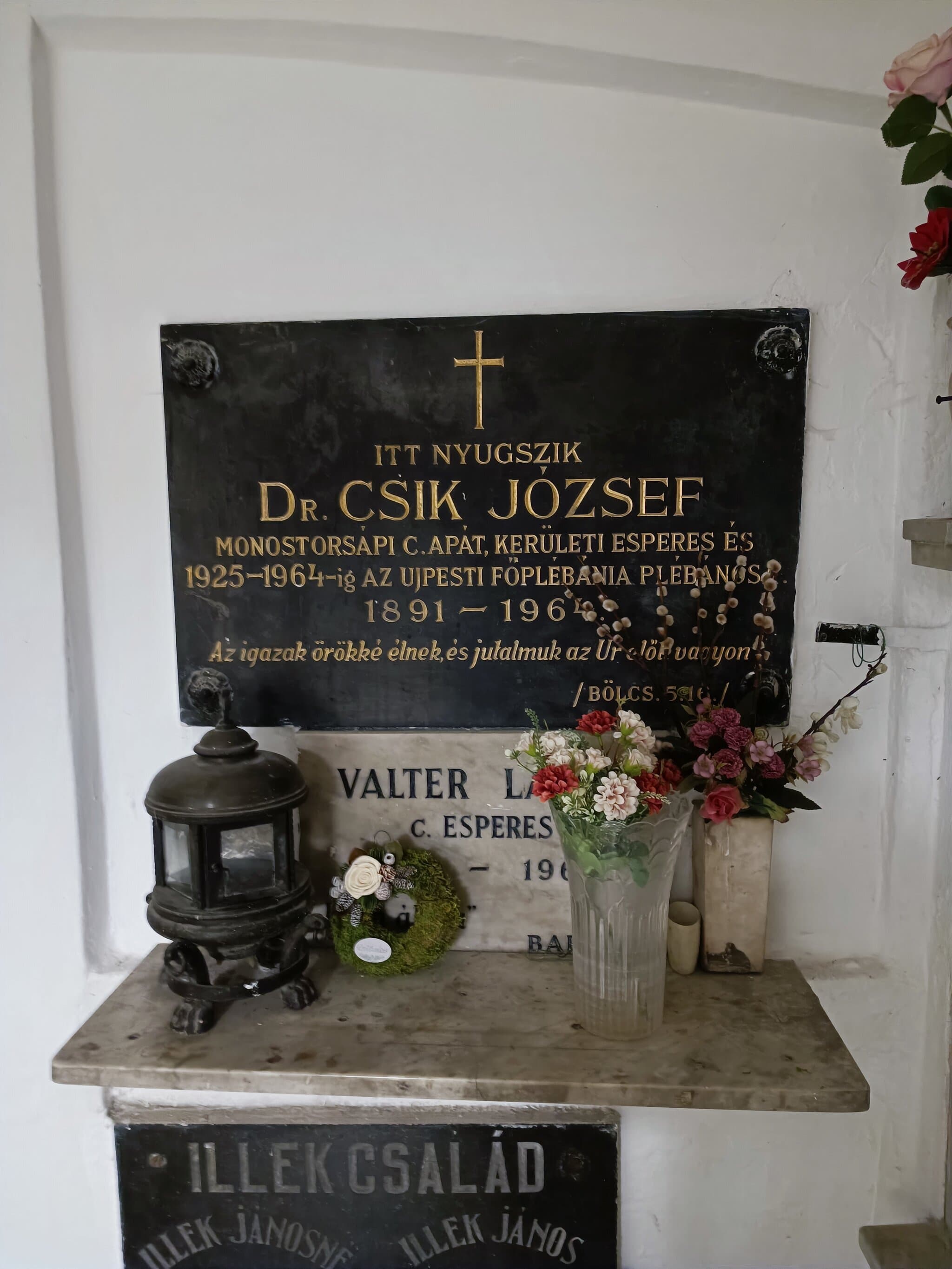 Csik József sírja