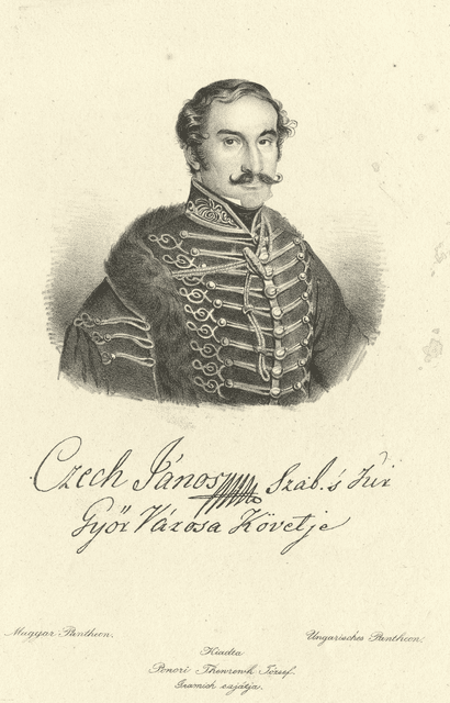 Czech János portréja