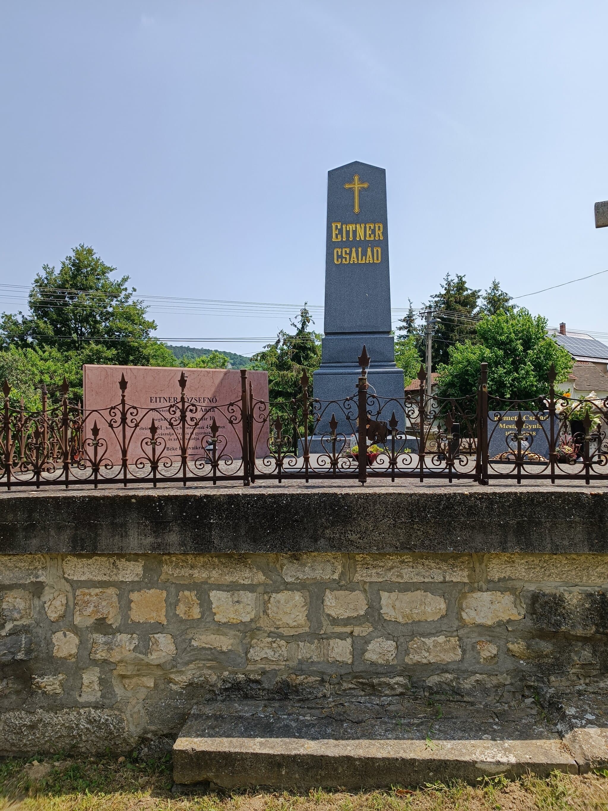 eiteritzi Eitner Sándor 1835 sírja