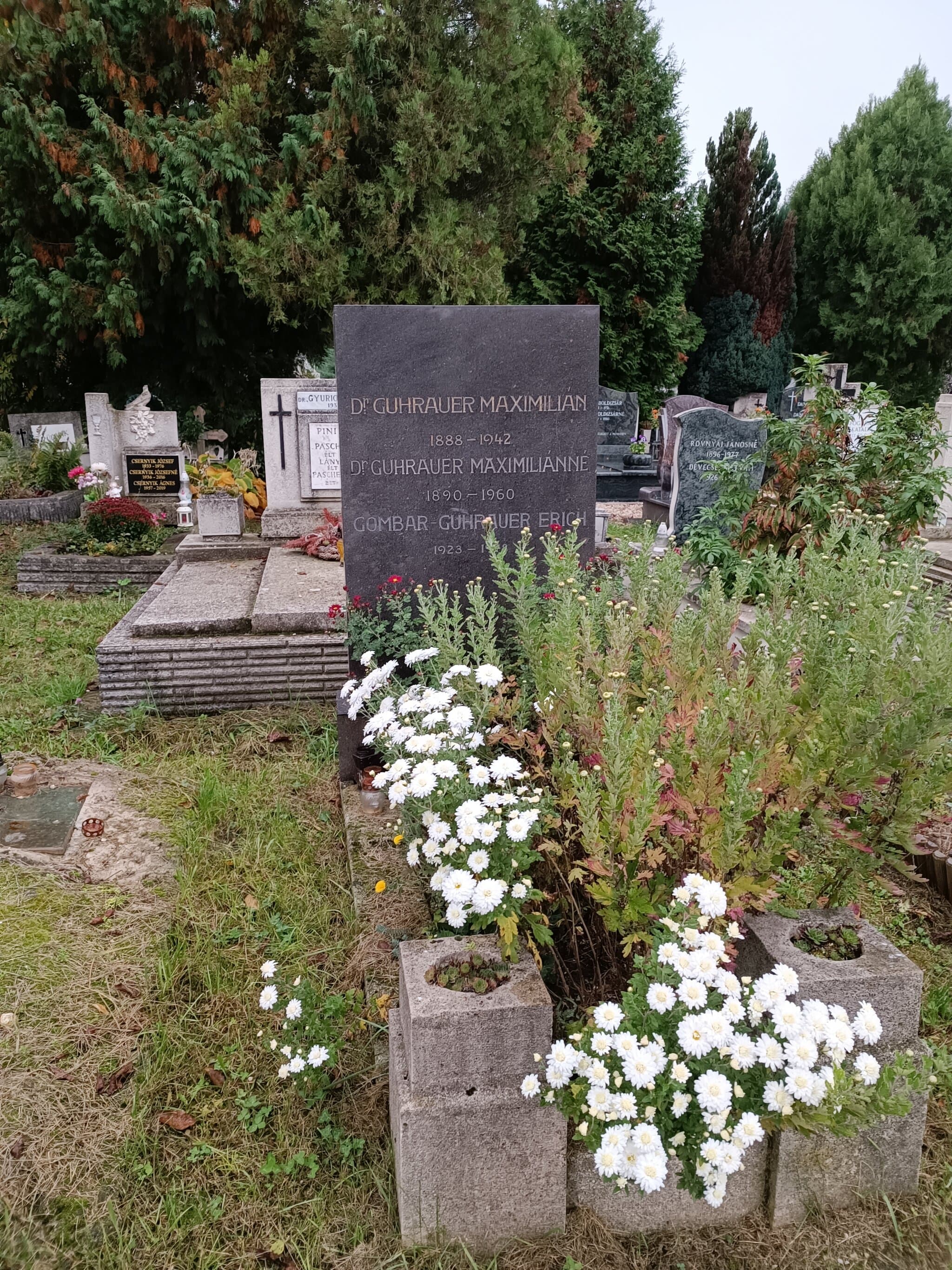 Guhrauer Maximilián sírja
