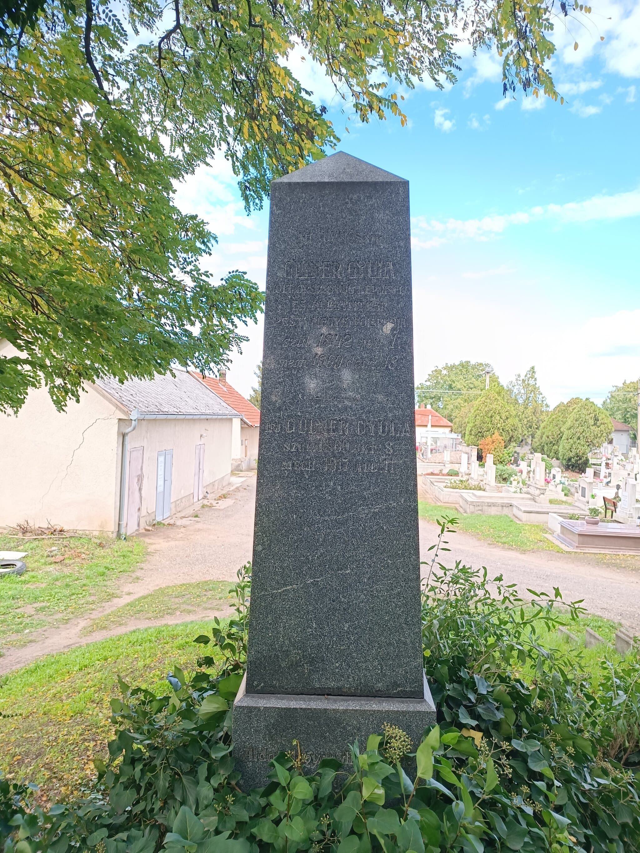 Gulner Gyula sírja