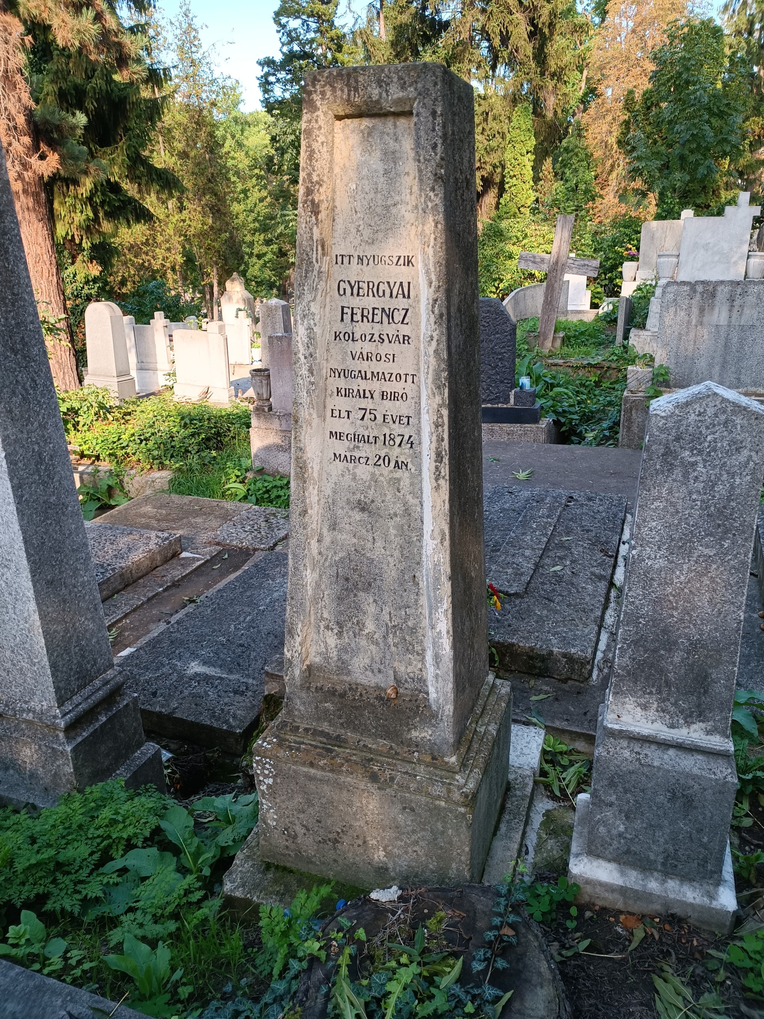 kissolymosi Gyergyai Ferenc sírja