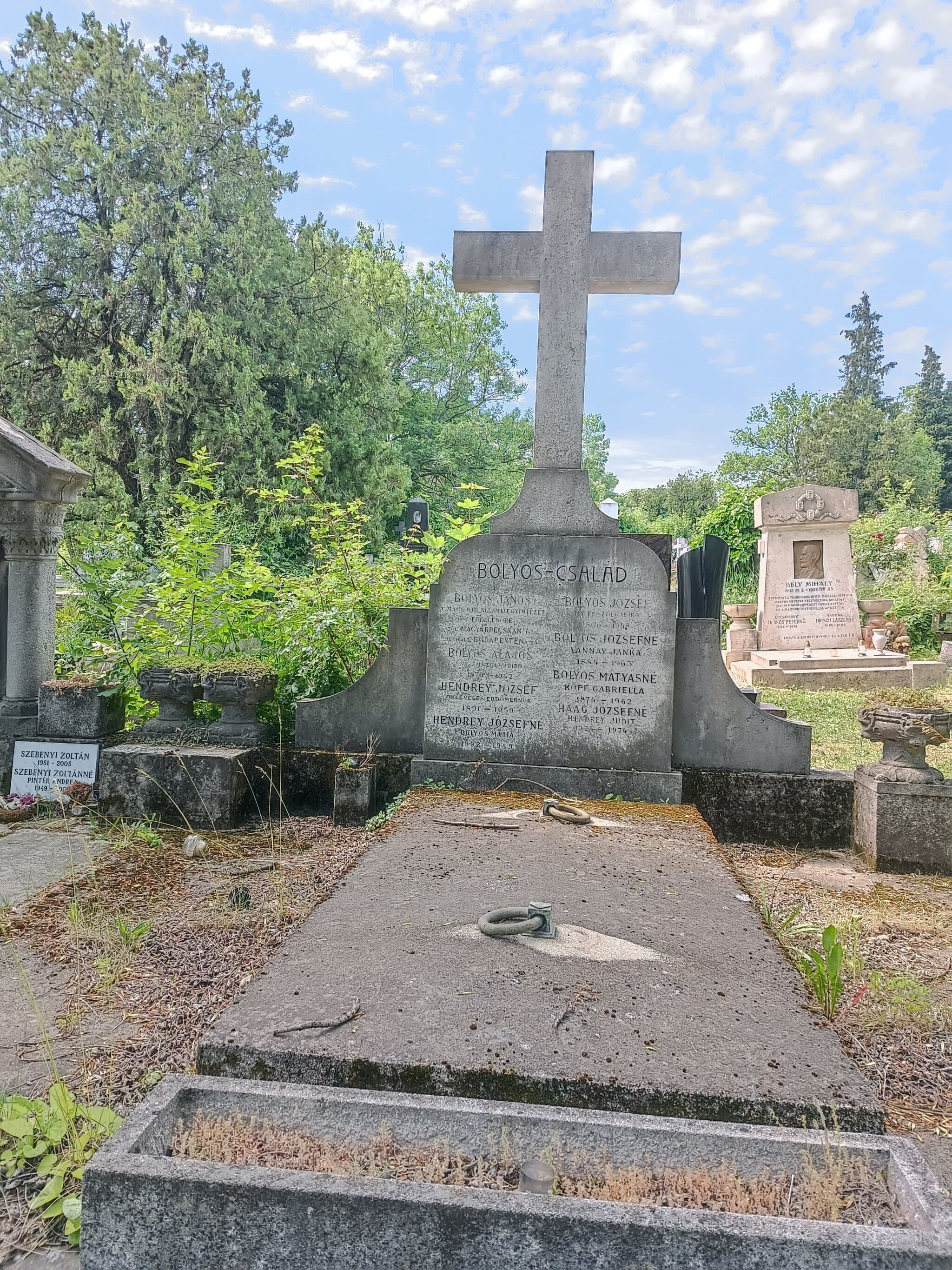 Hendrey József sírja