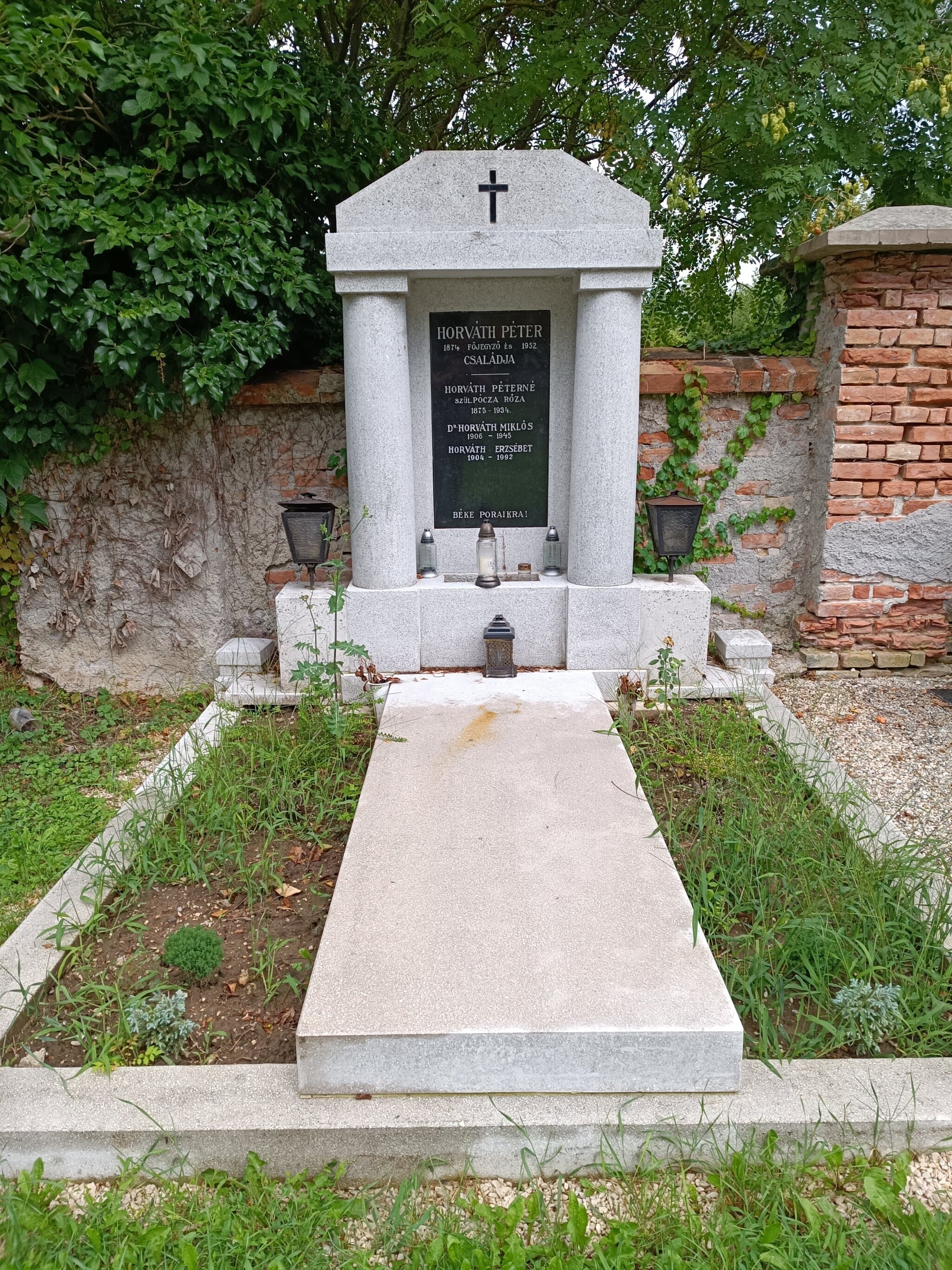 Horváth Péter 1874 sírja