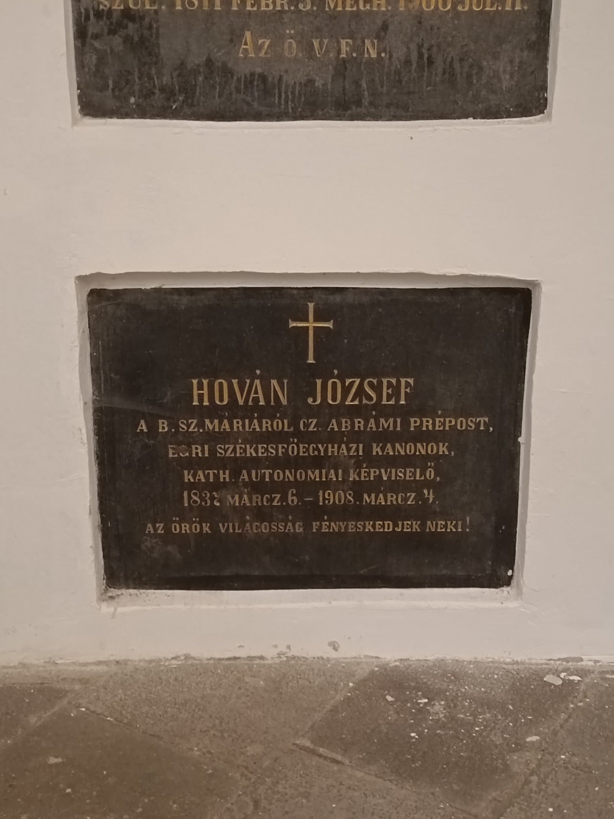 Hován József sírja