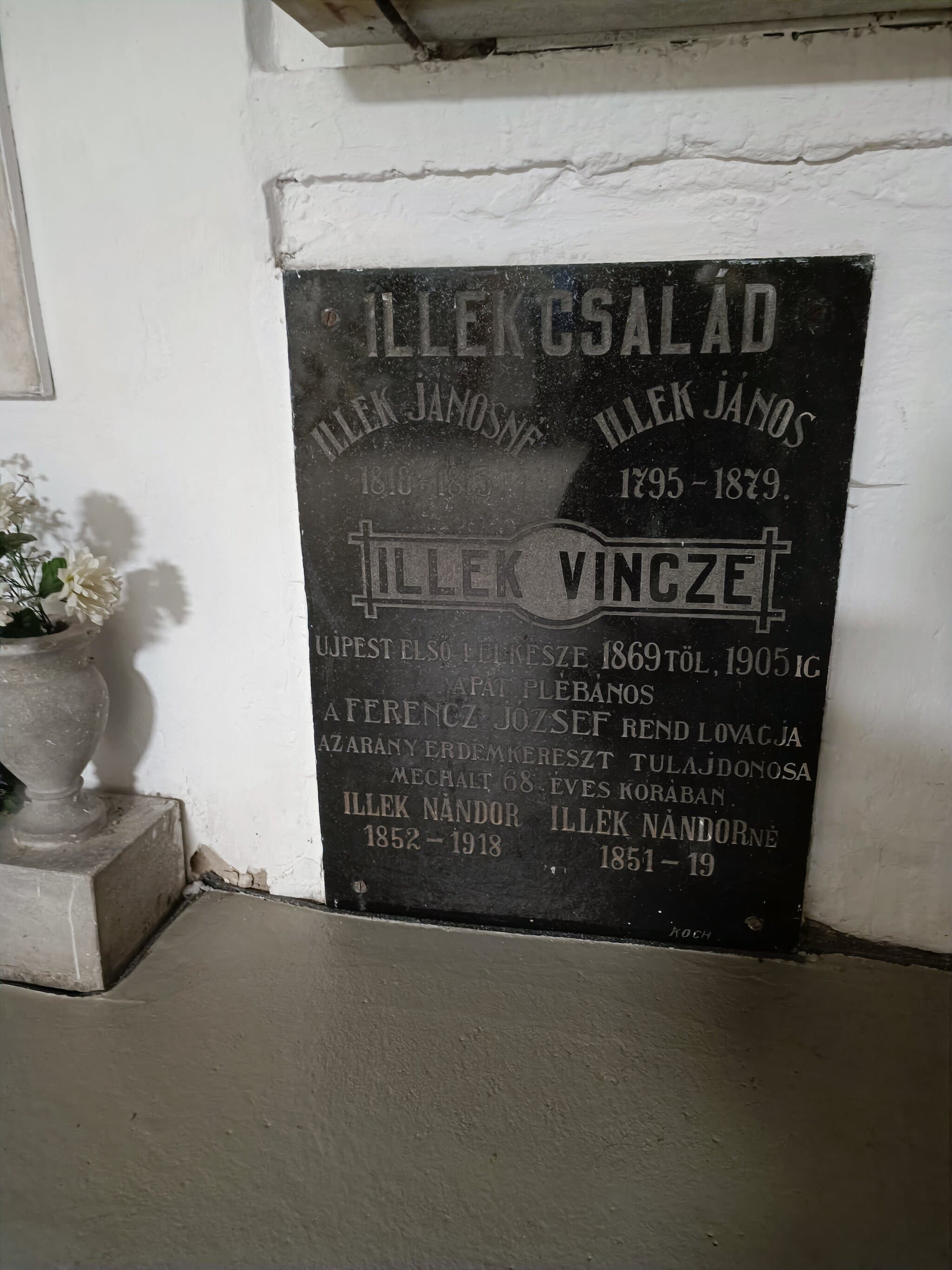 Illek Vince sírja