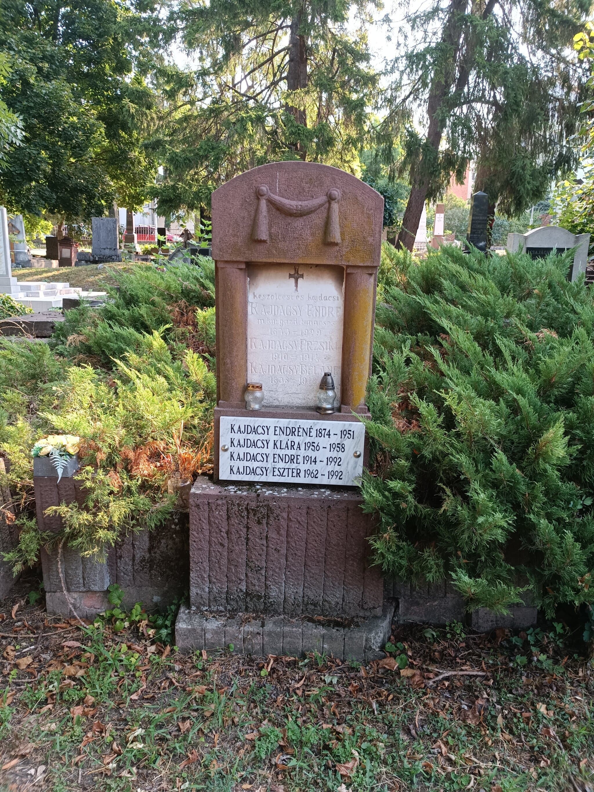 keszölczi és kajdacsi Kajdacsy Endre sírja