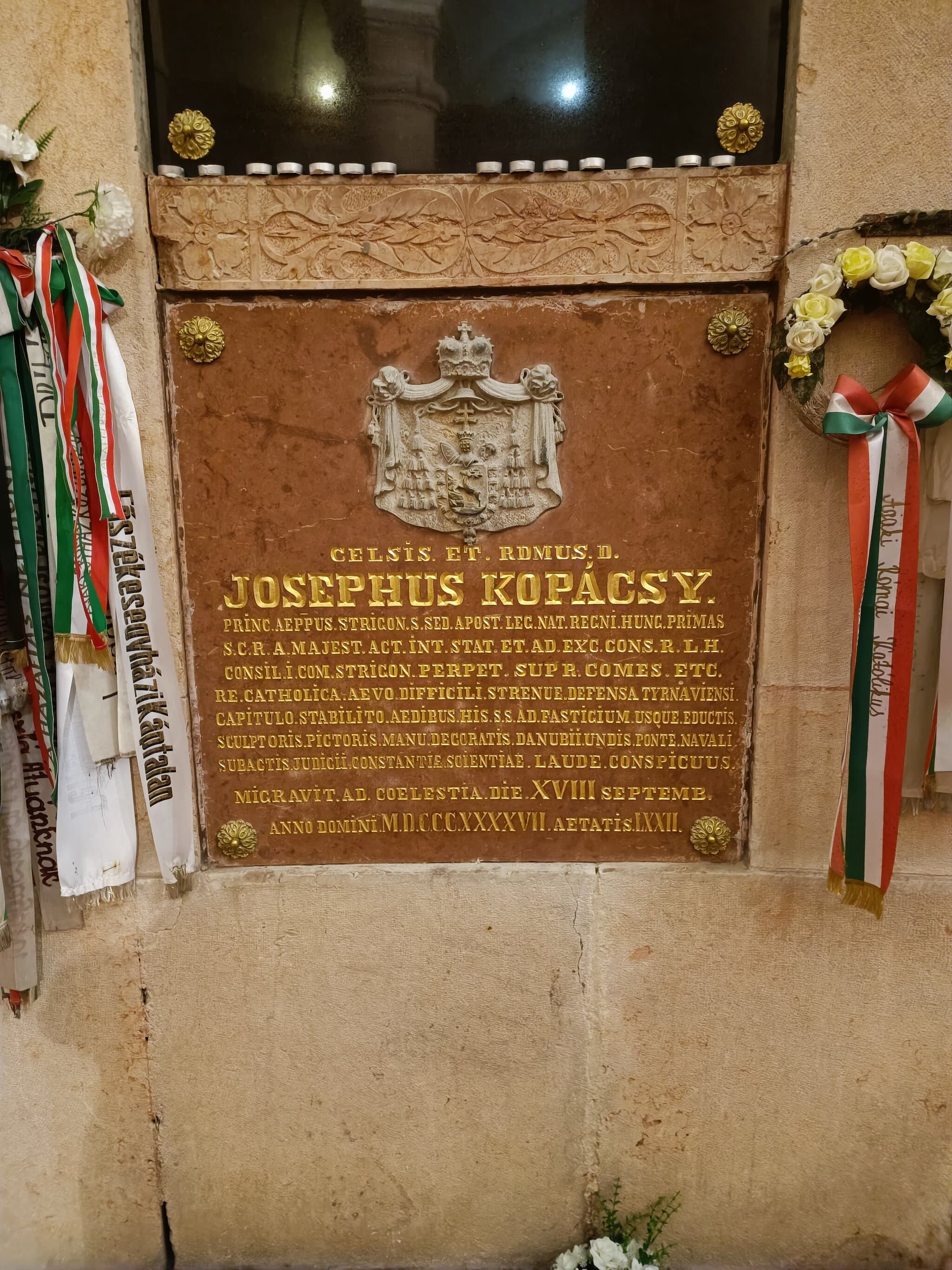 Kopácsy József 1775 sírja