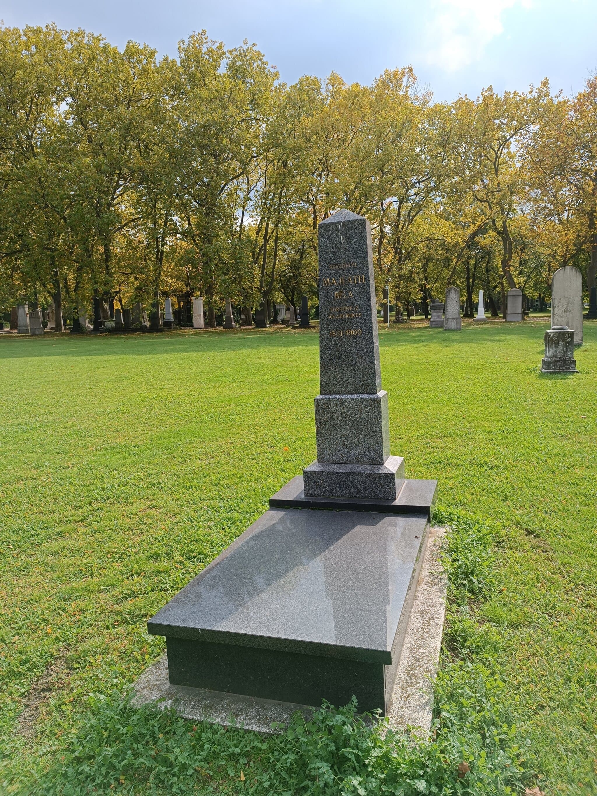 székhelyi Majláth Béla sírja