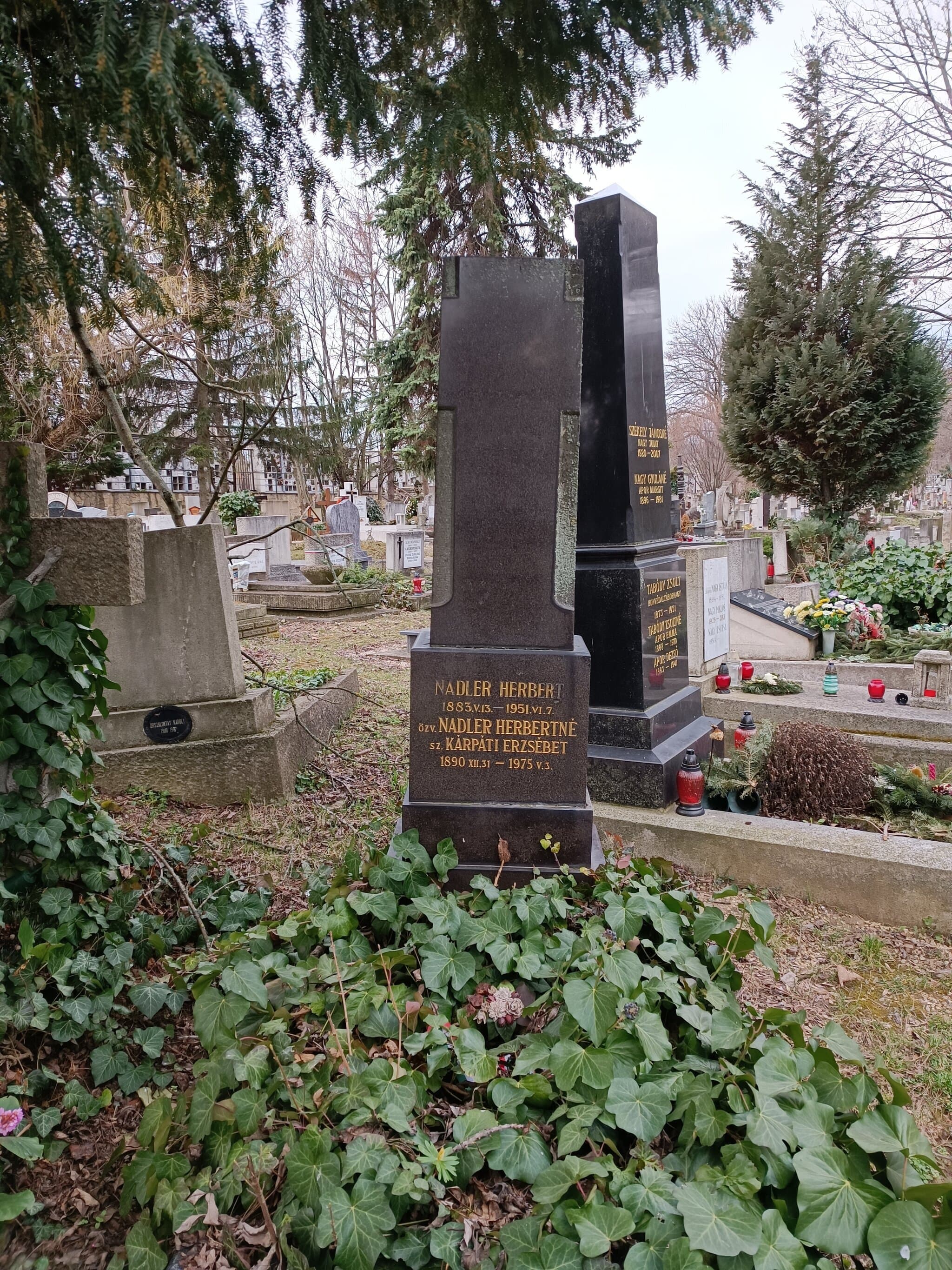 Nadler Herbert sírja