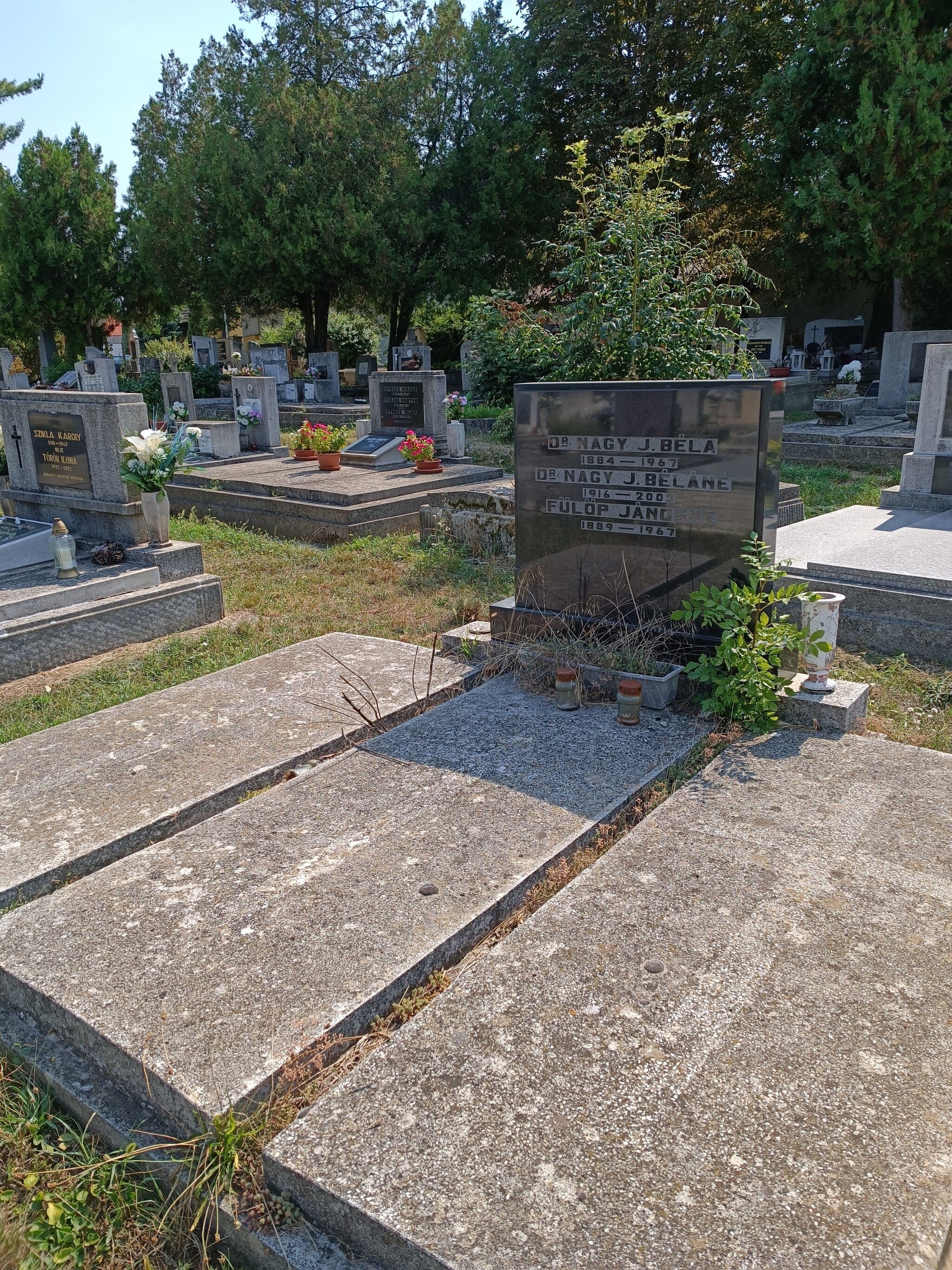 Nagy J. Béla sírja