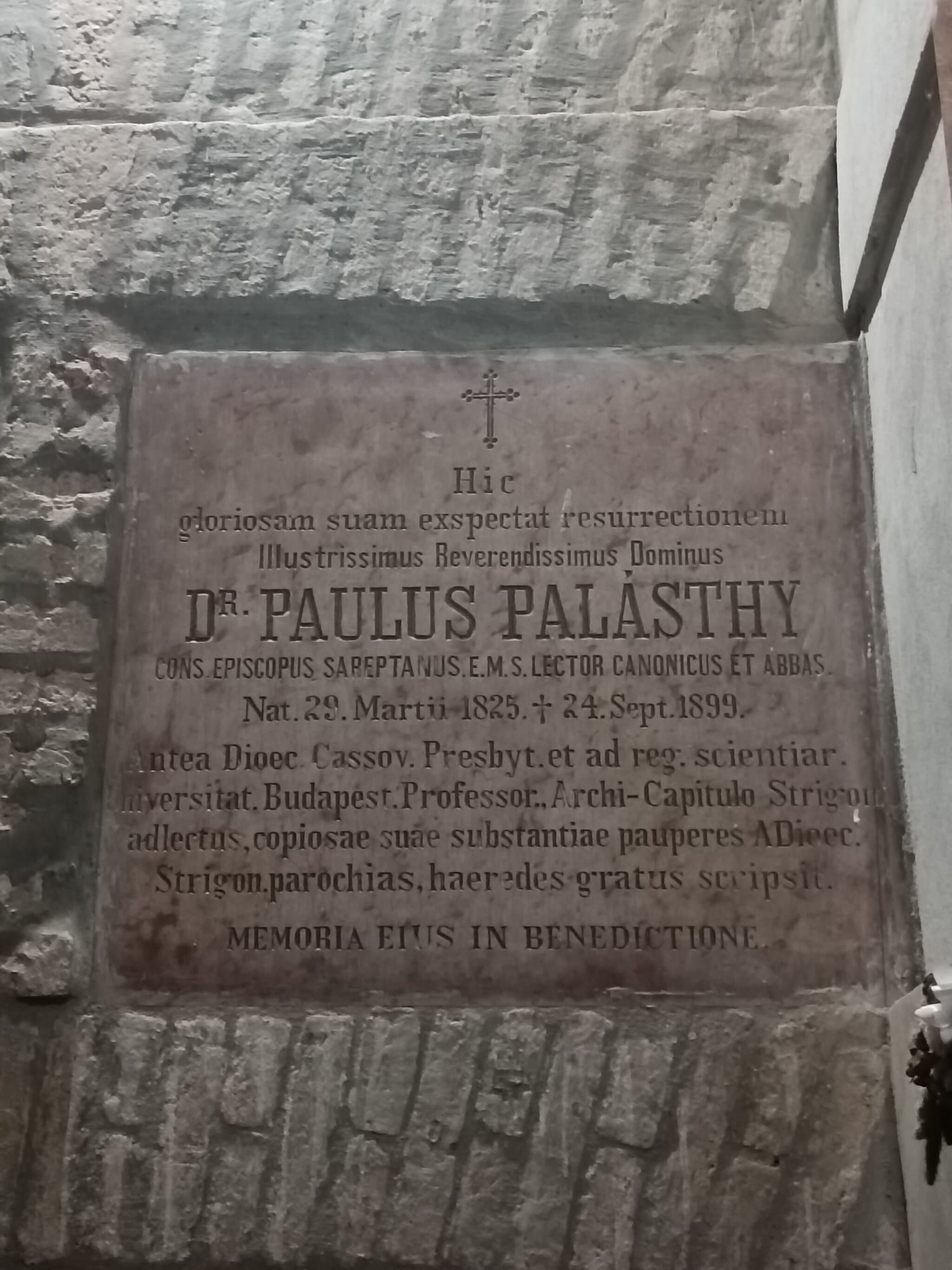 palásti és keszihóczi Palásthy Pál sírja