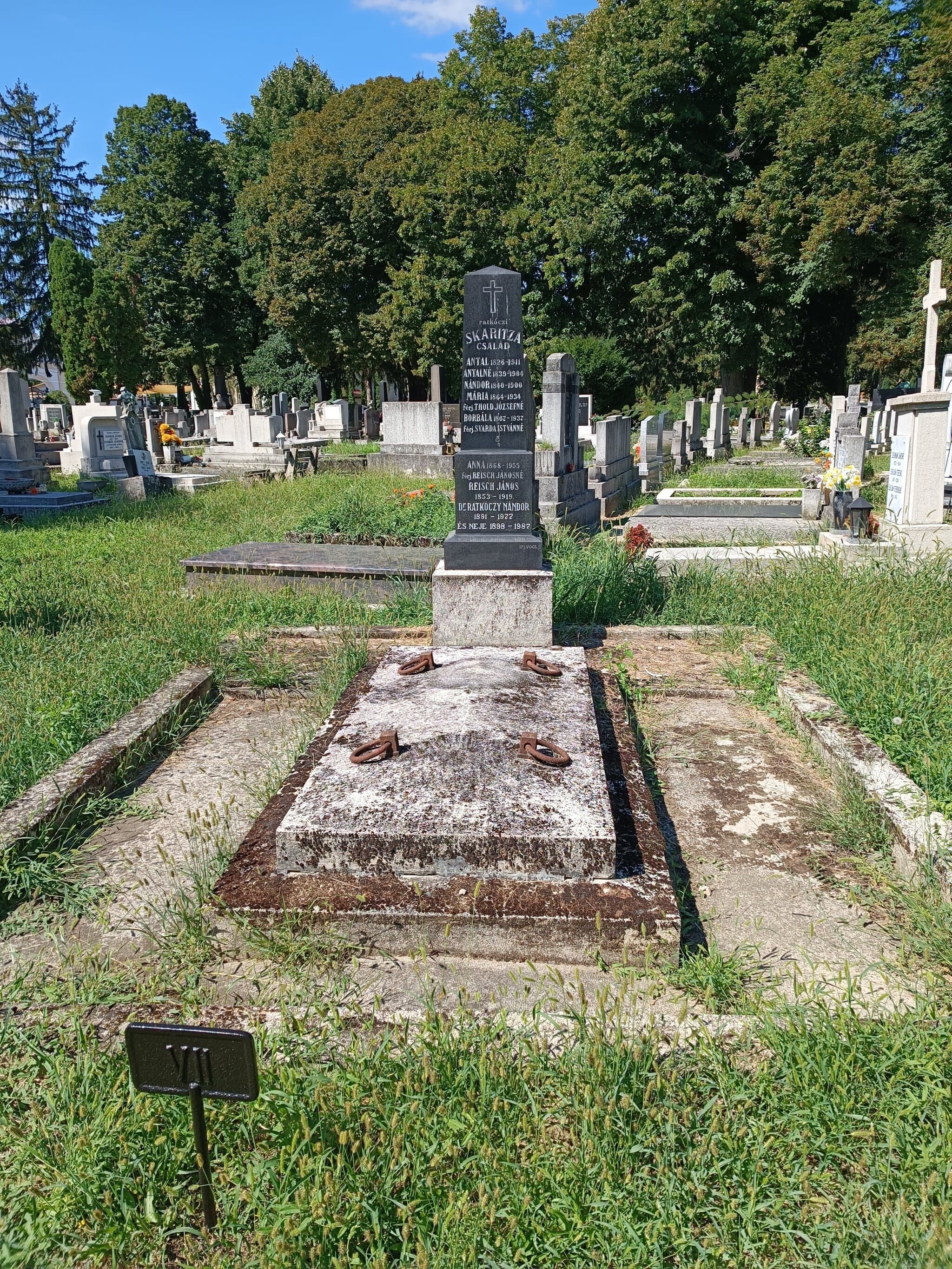 Ratkóczy Nándor sírja