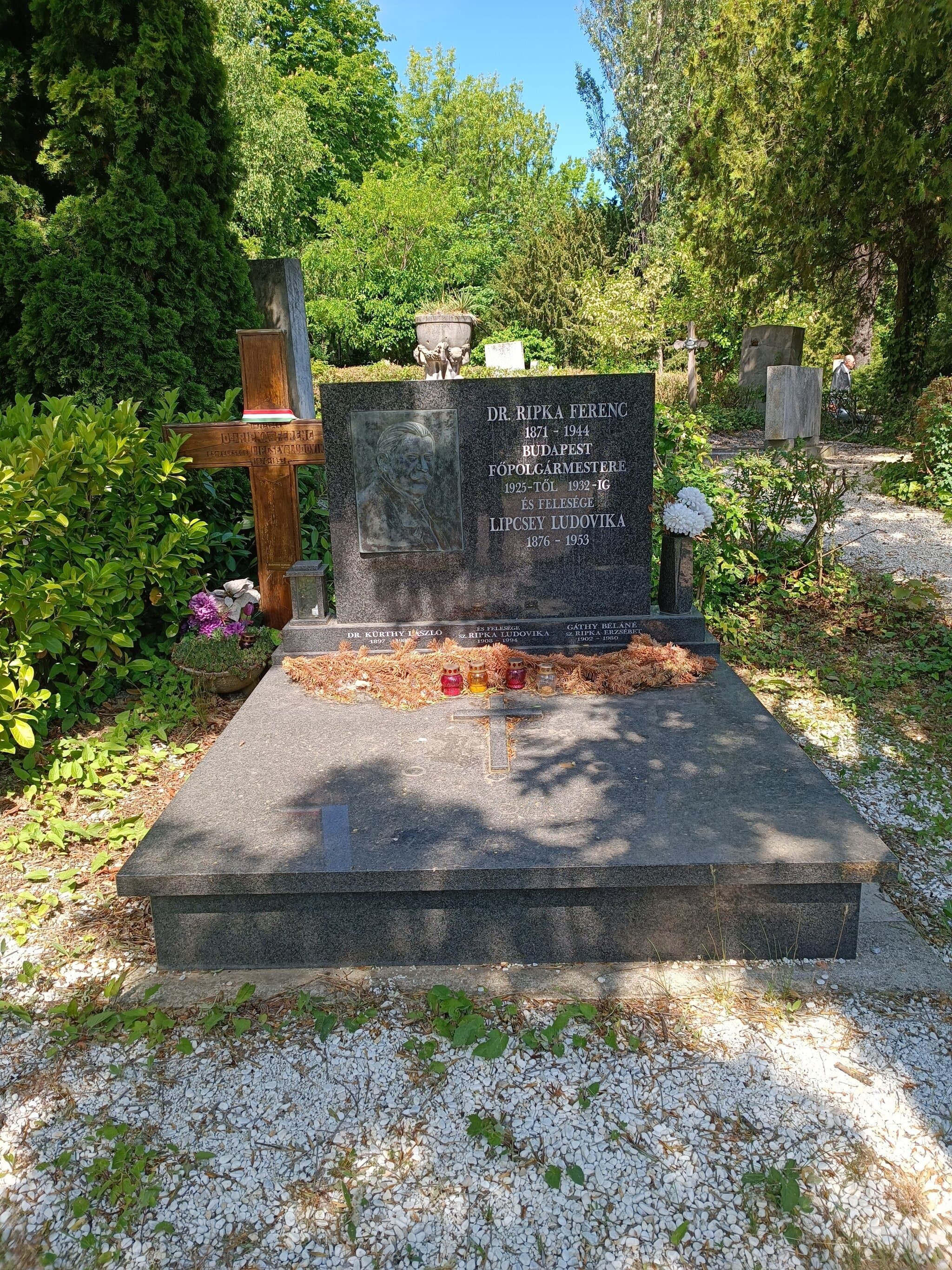 Ripka Ferenc sírja