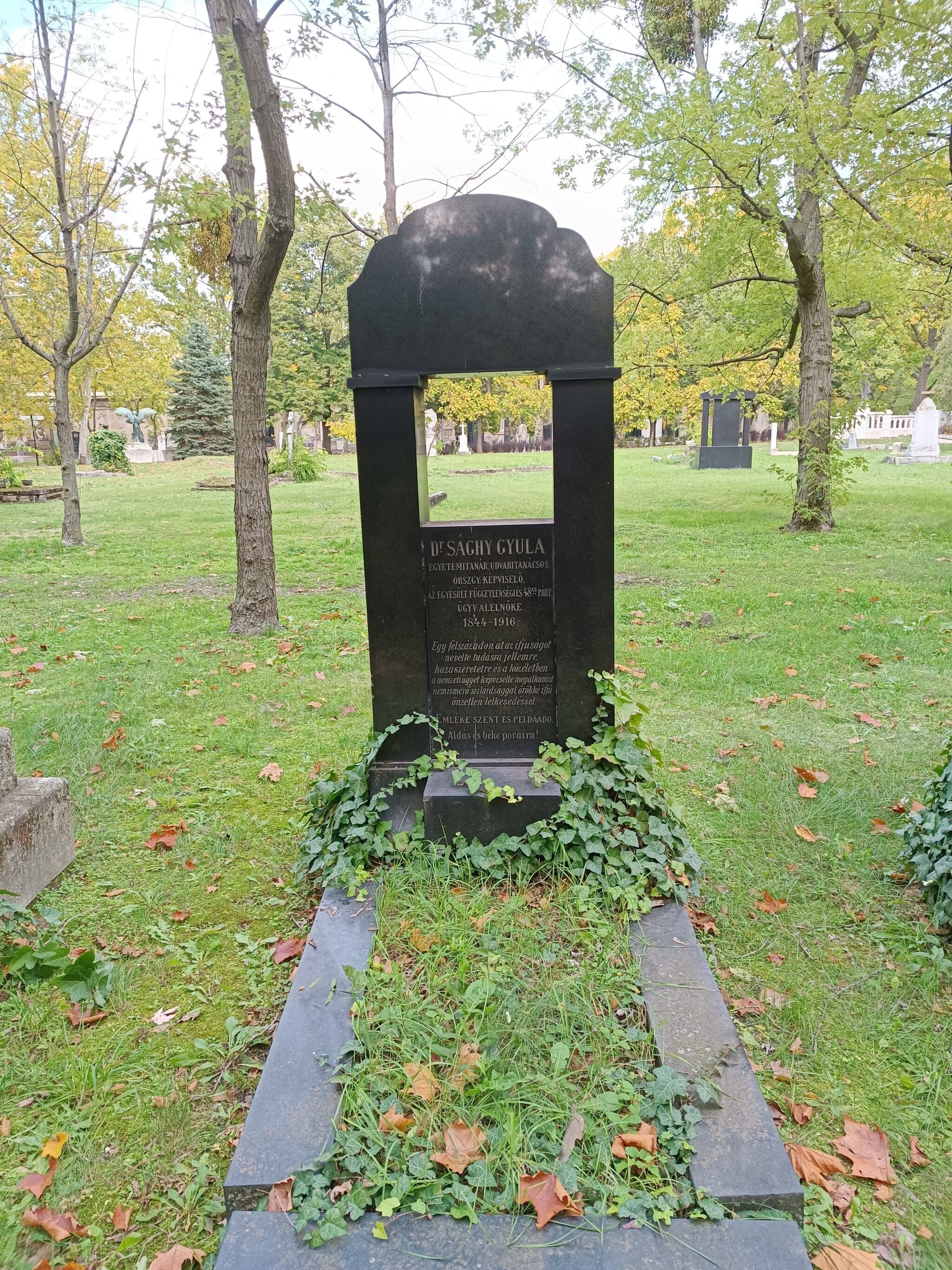 csukárpakai Sághy Gyula sírja