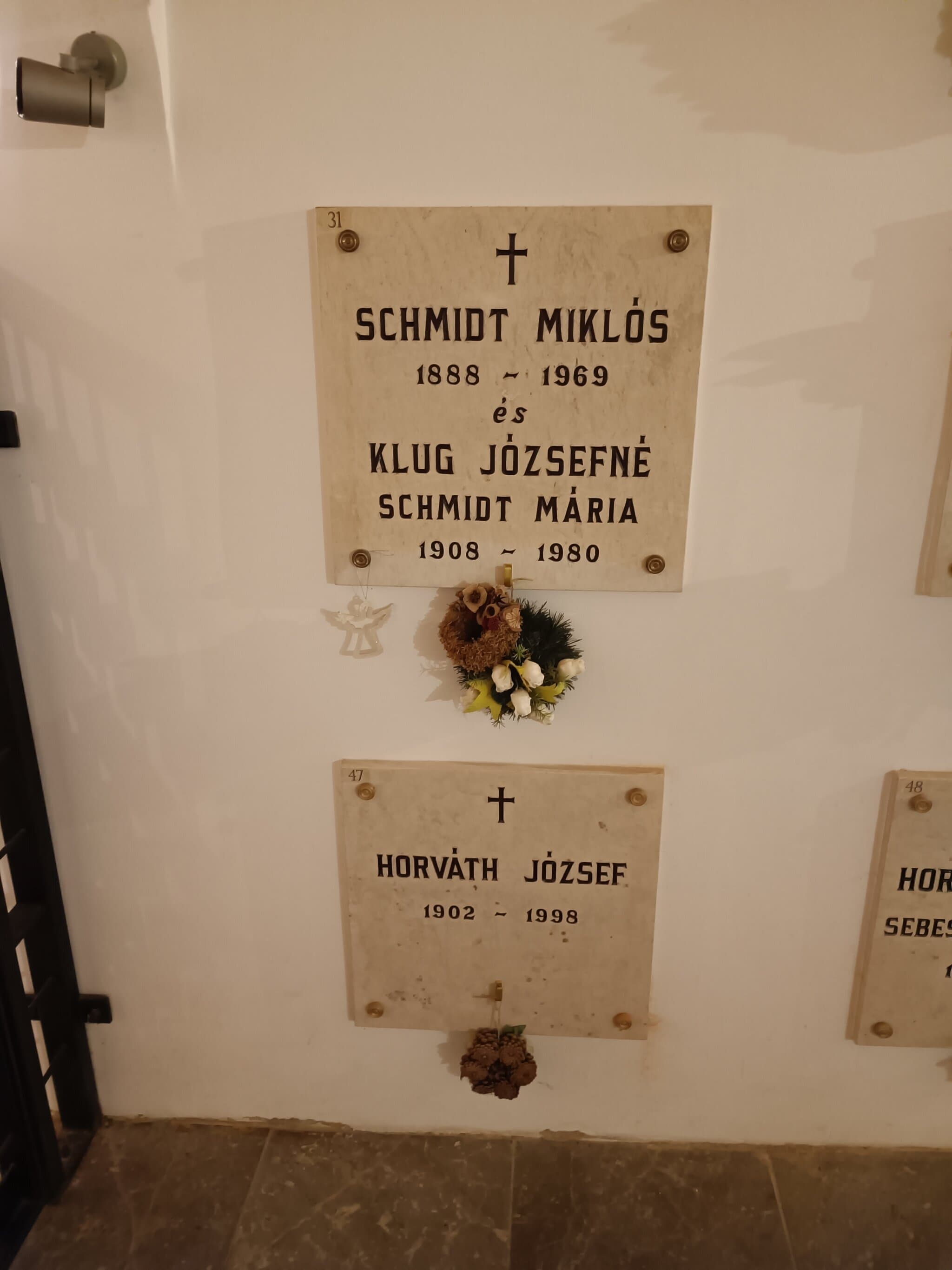 Schmidt Miklós sírja