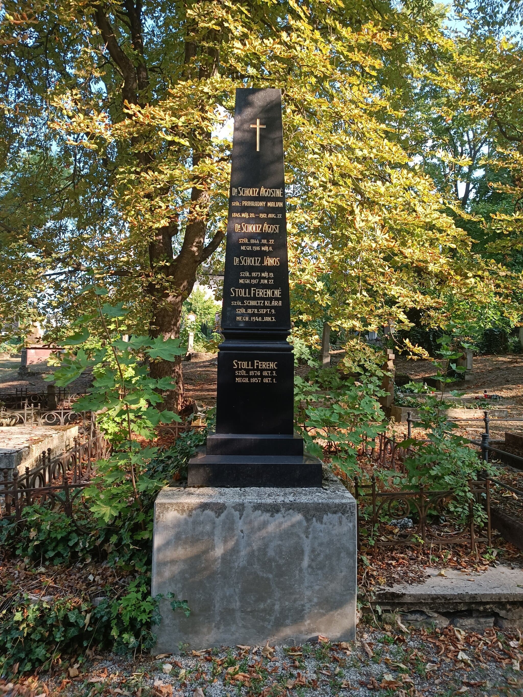 Scholtz Ágoston sírja