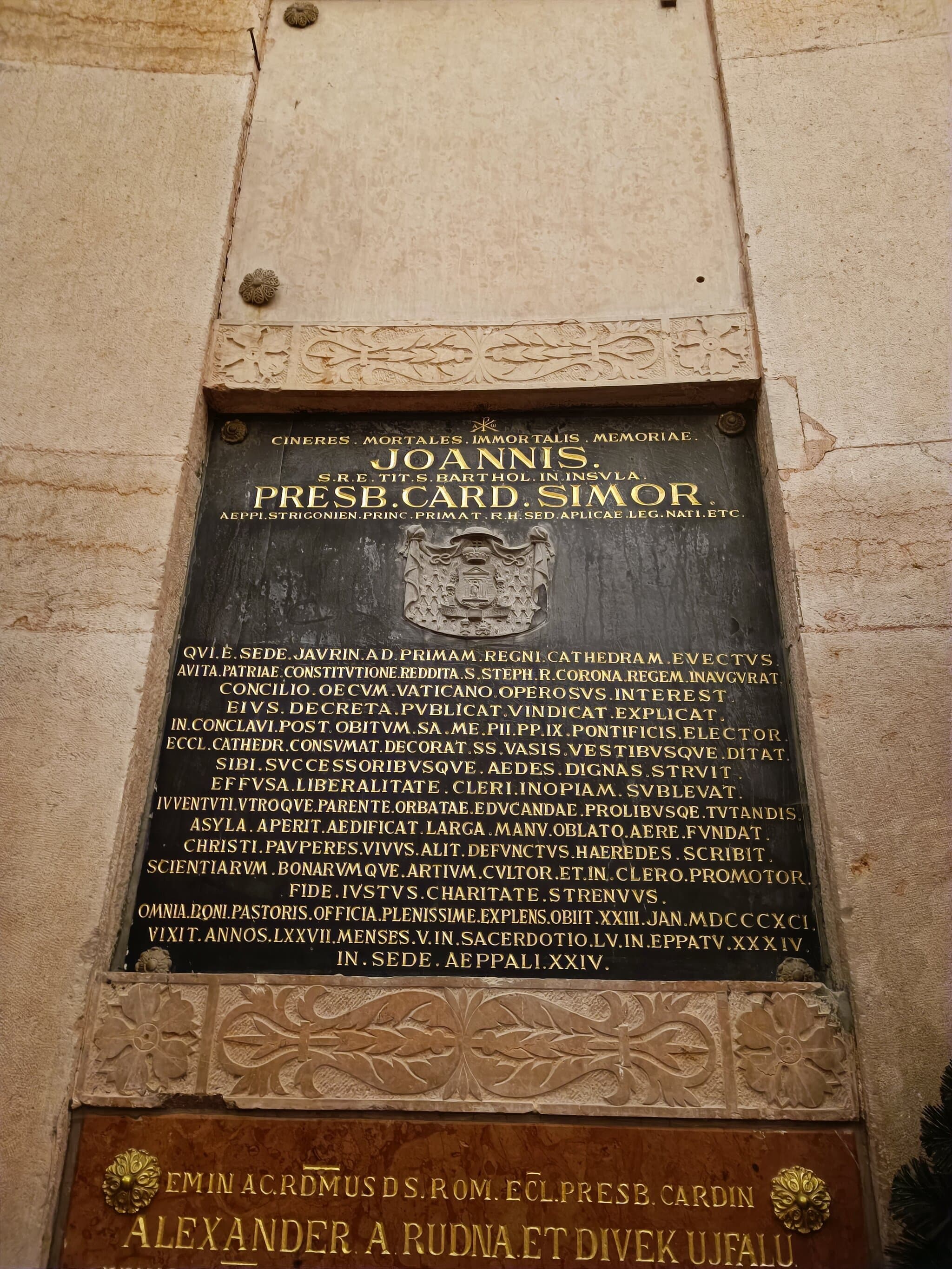 Simor János sírja