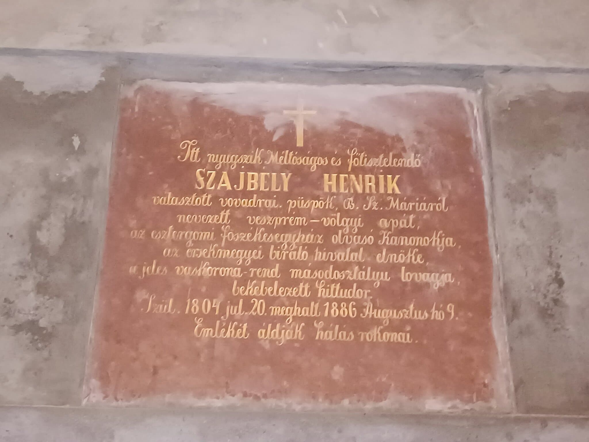 Szajbély Henrik sírja