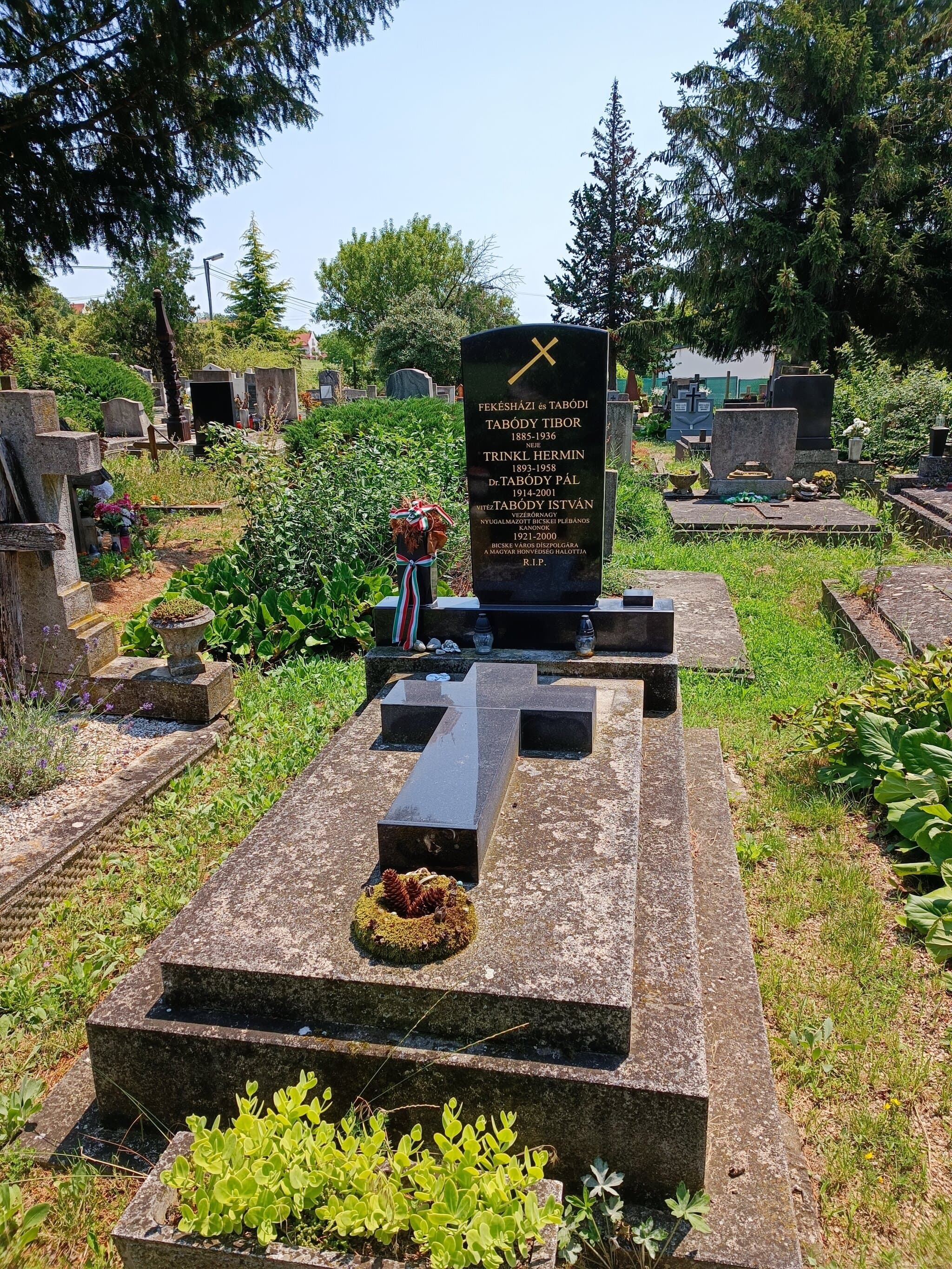 tabódi és fekésházi Tabódy Tibor sírja
