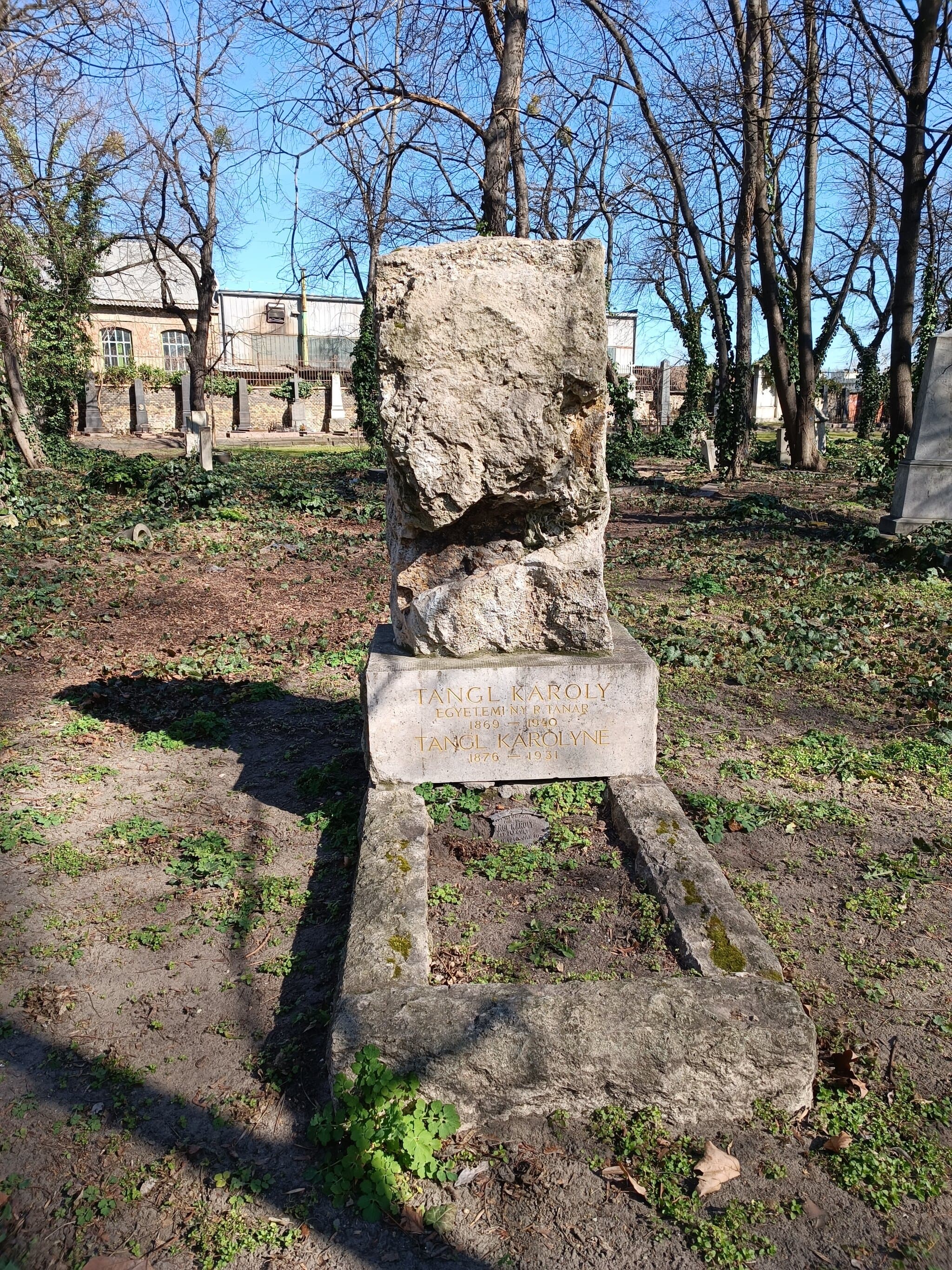 Tangl Károly sírja