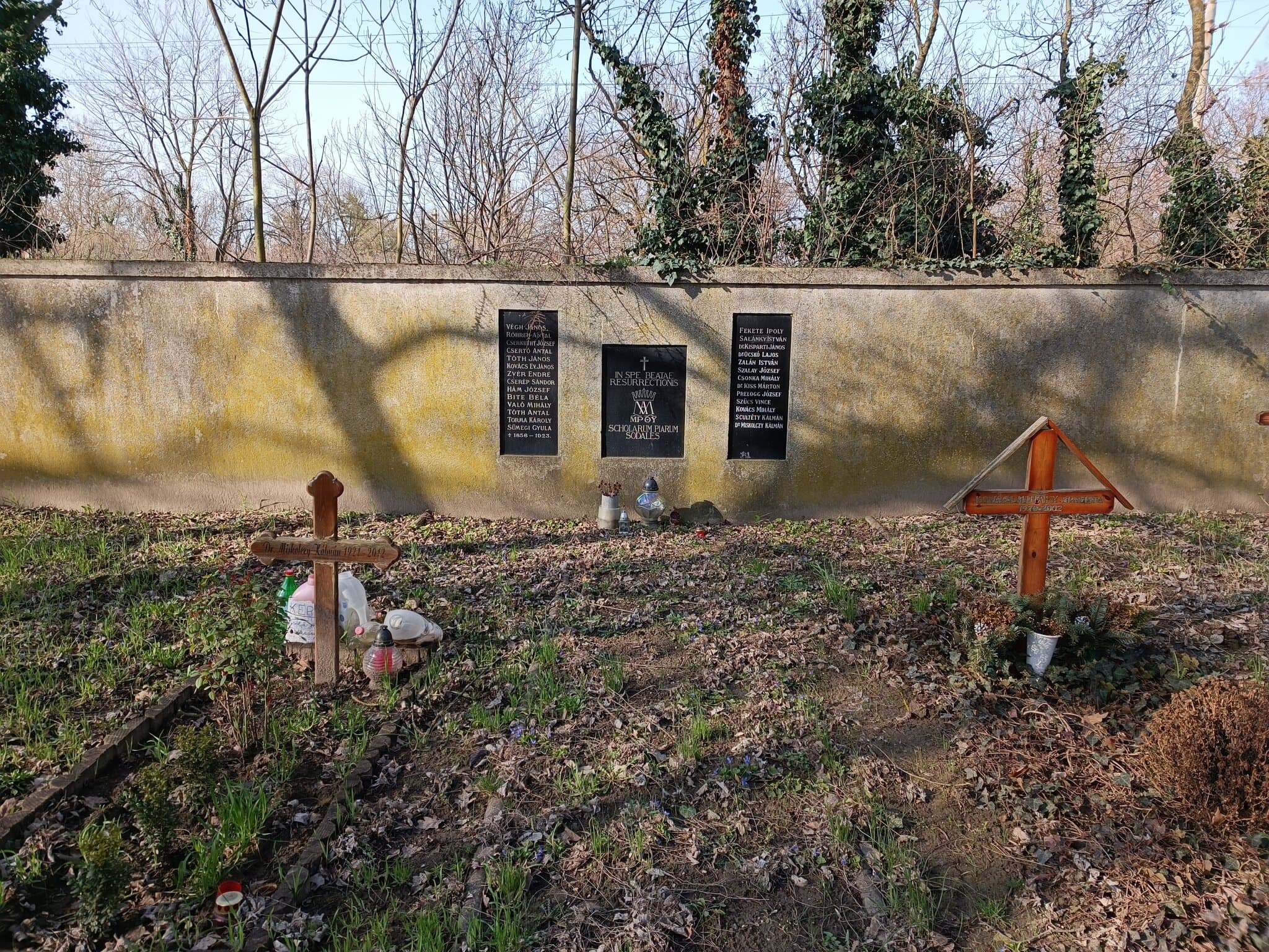 Tóth János O.Sch.P. sírja