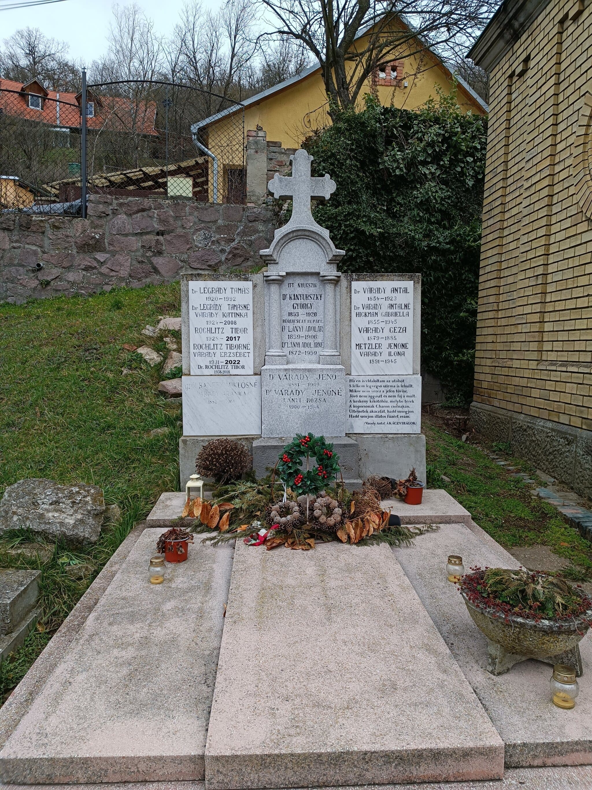 Várady Antal sírja