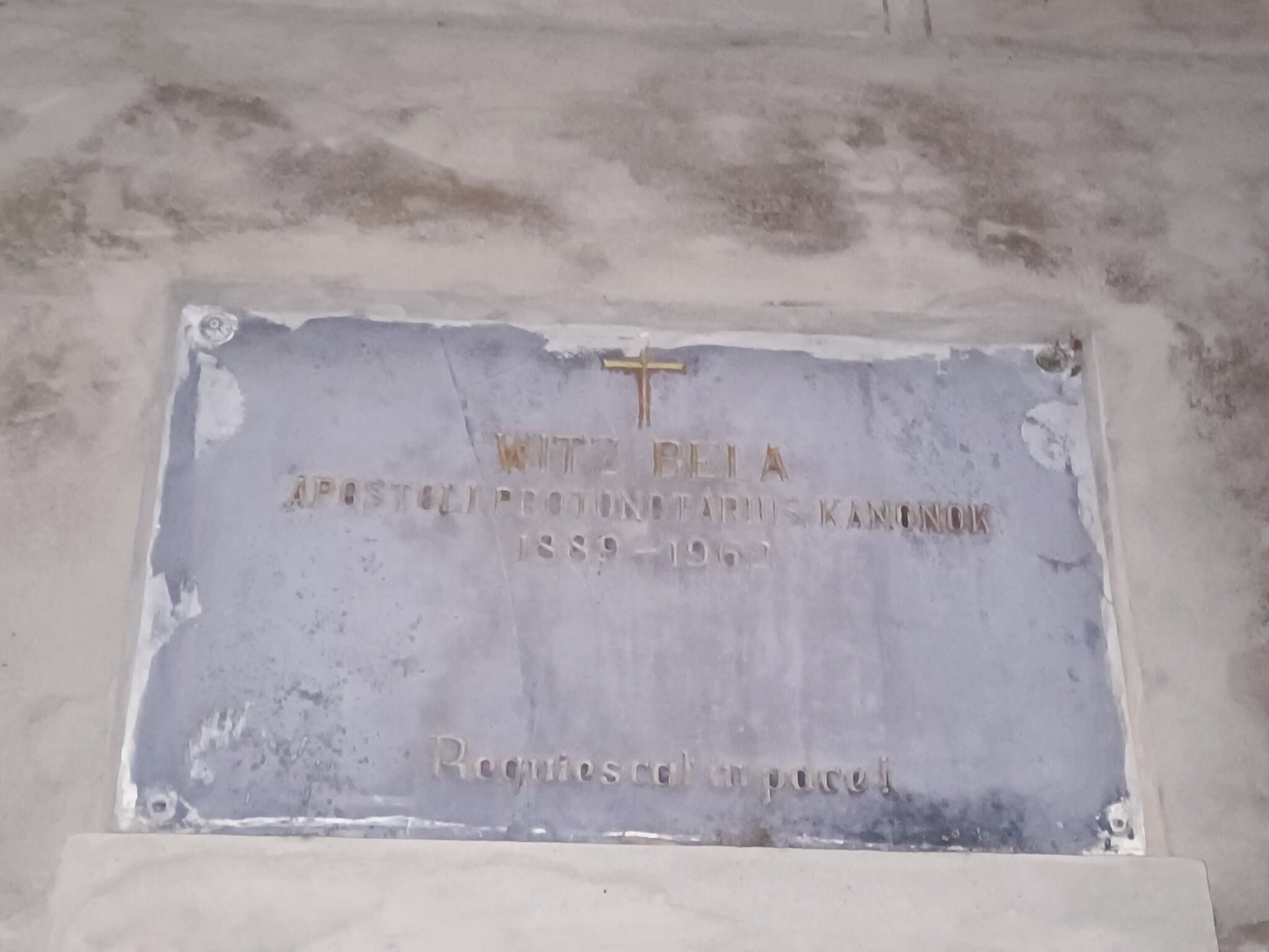 Witz Béla sírja