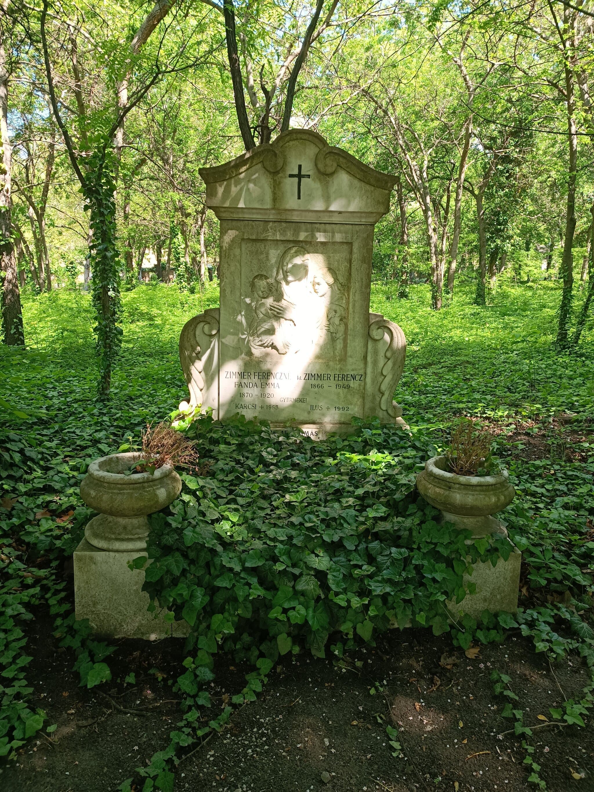 Zimmer Ferenc 1866 sírja