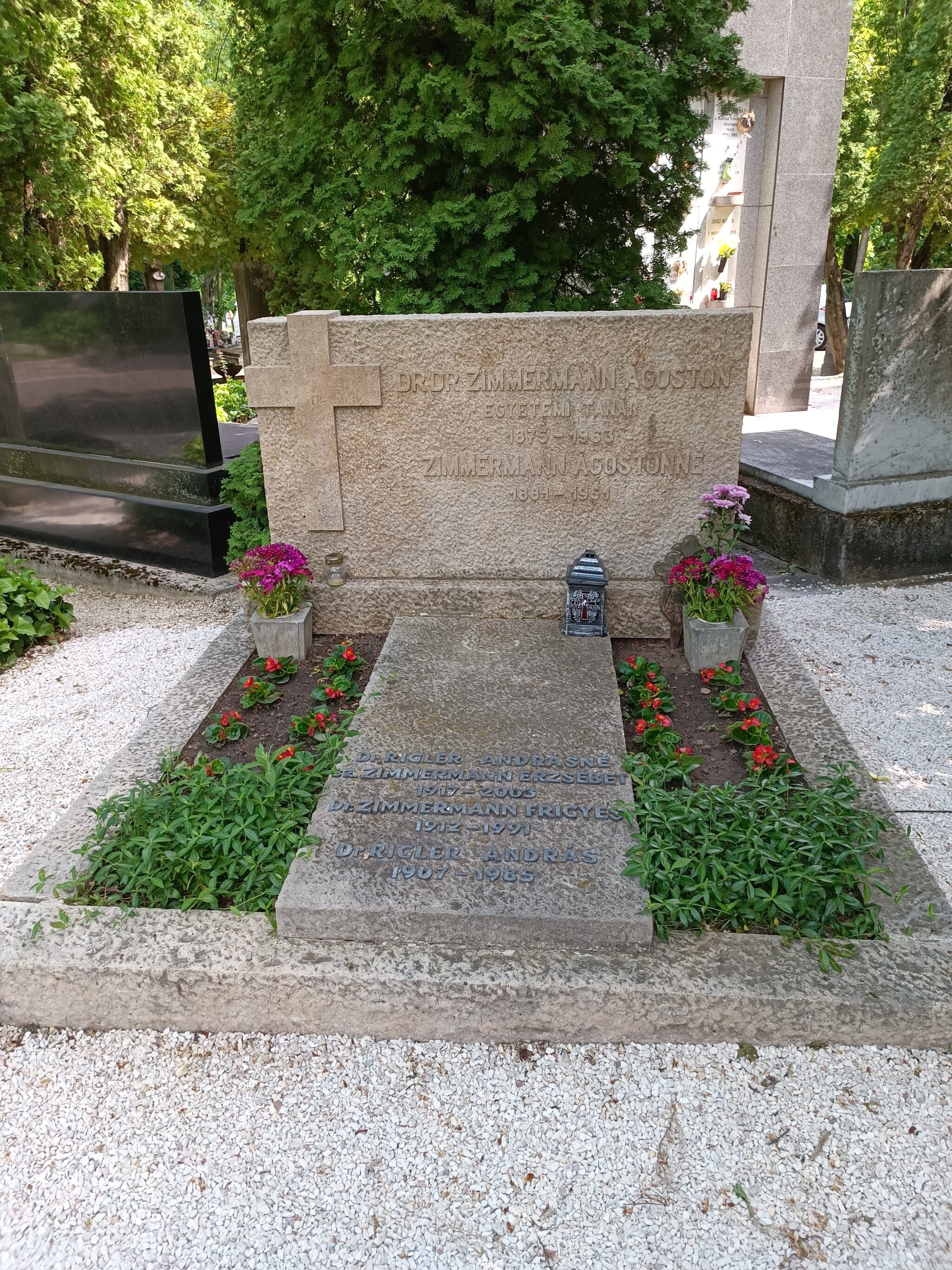 Zimmermann Ágoston sírja