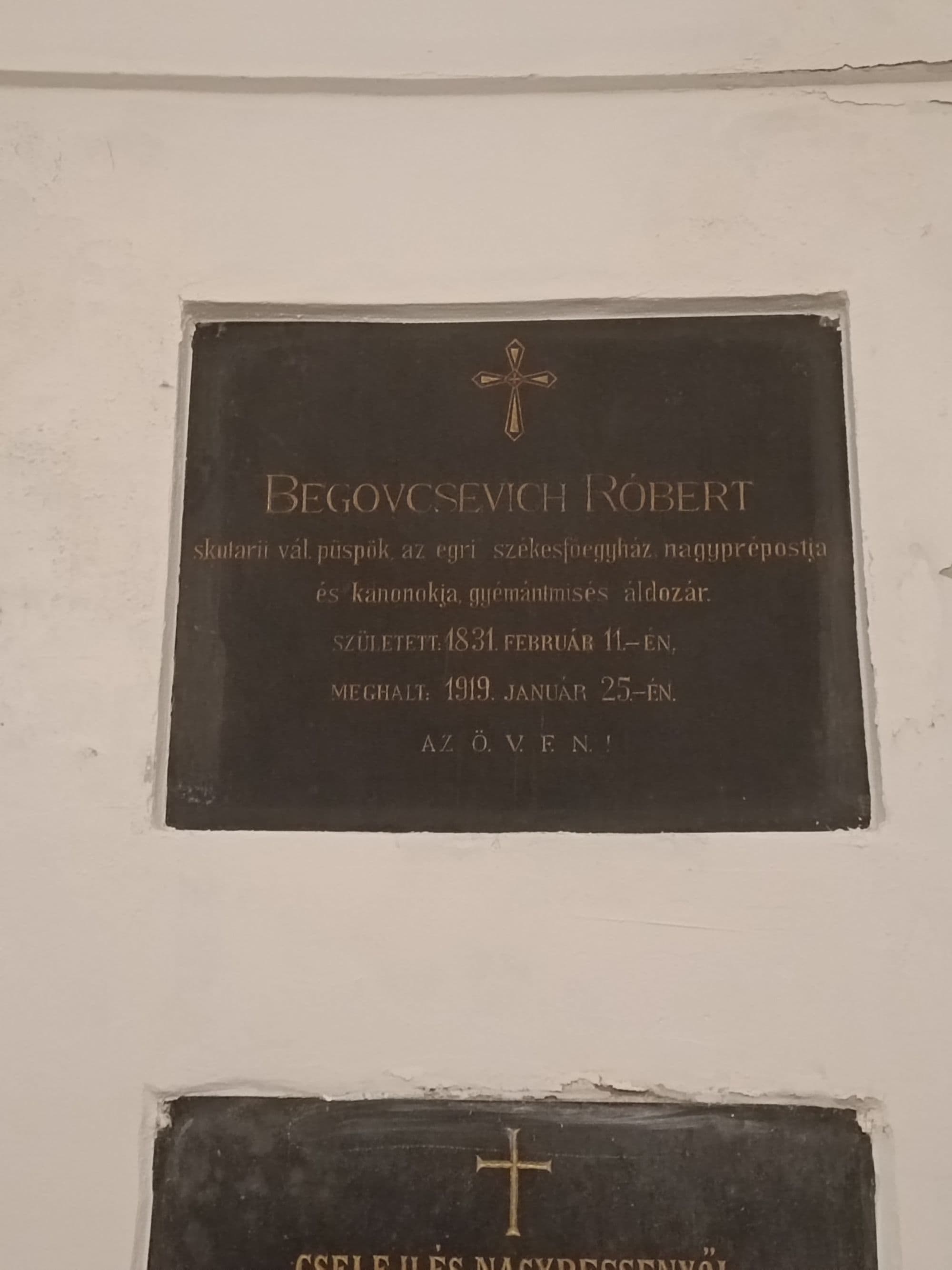 Begovcsevich Róbert sírja