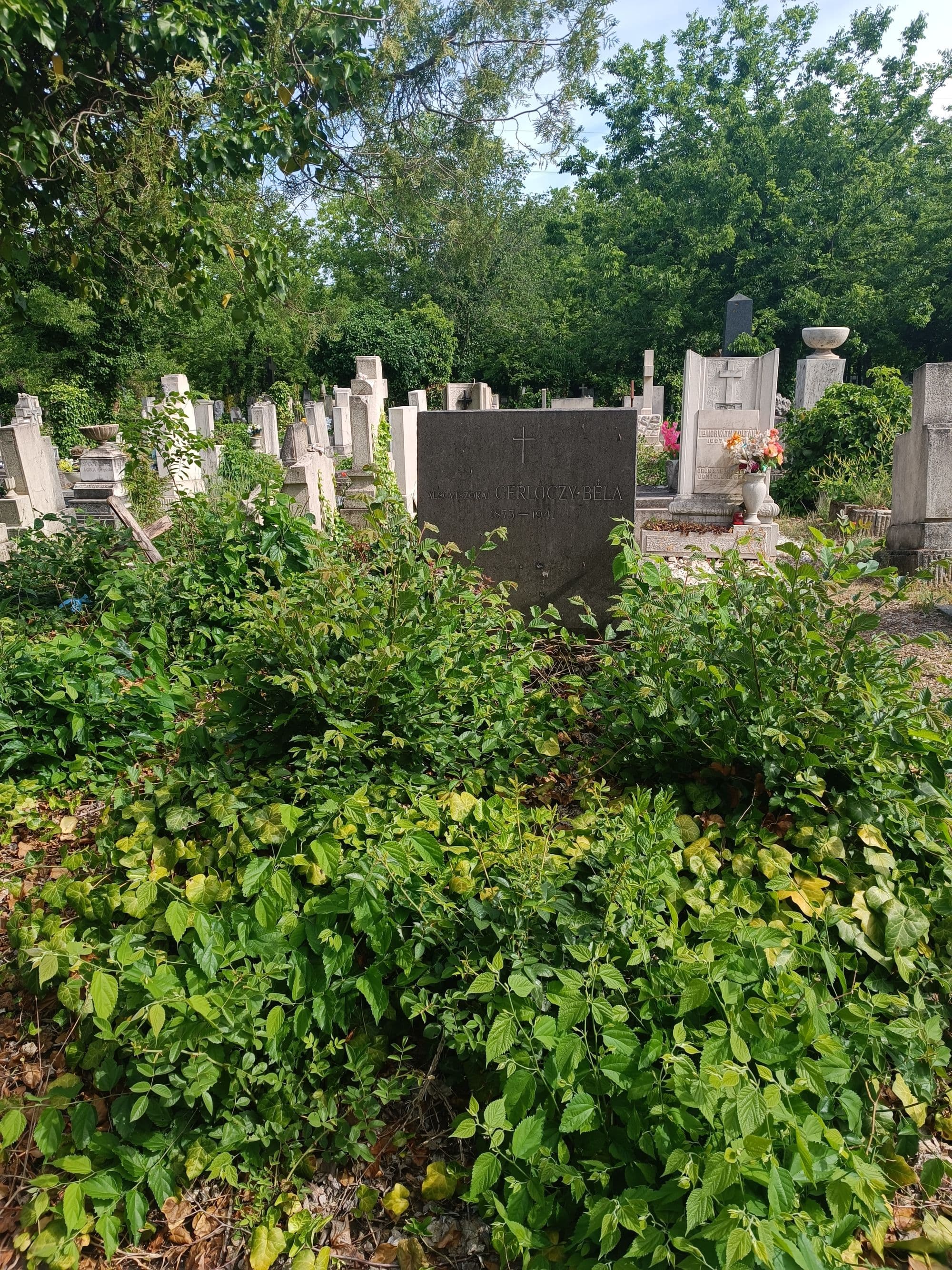 alsóviszokai Gerlóczy Béla sírja
