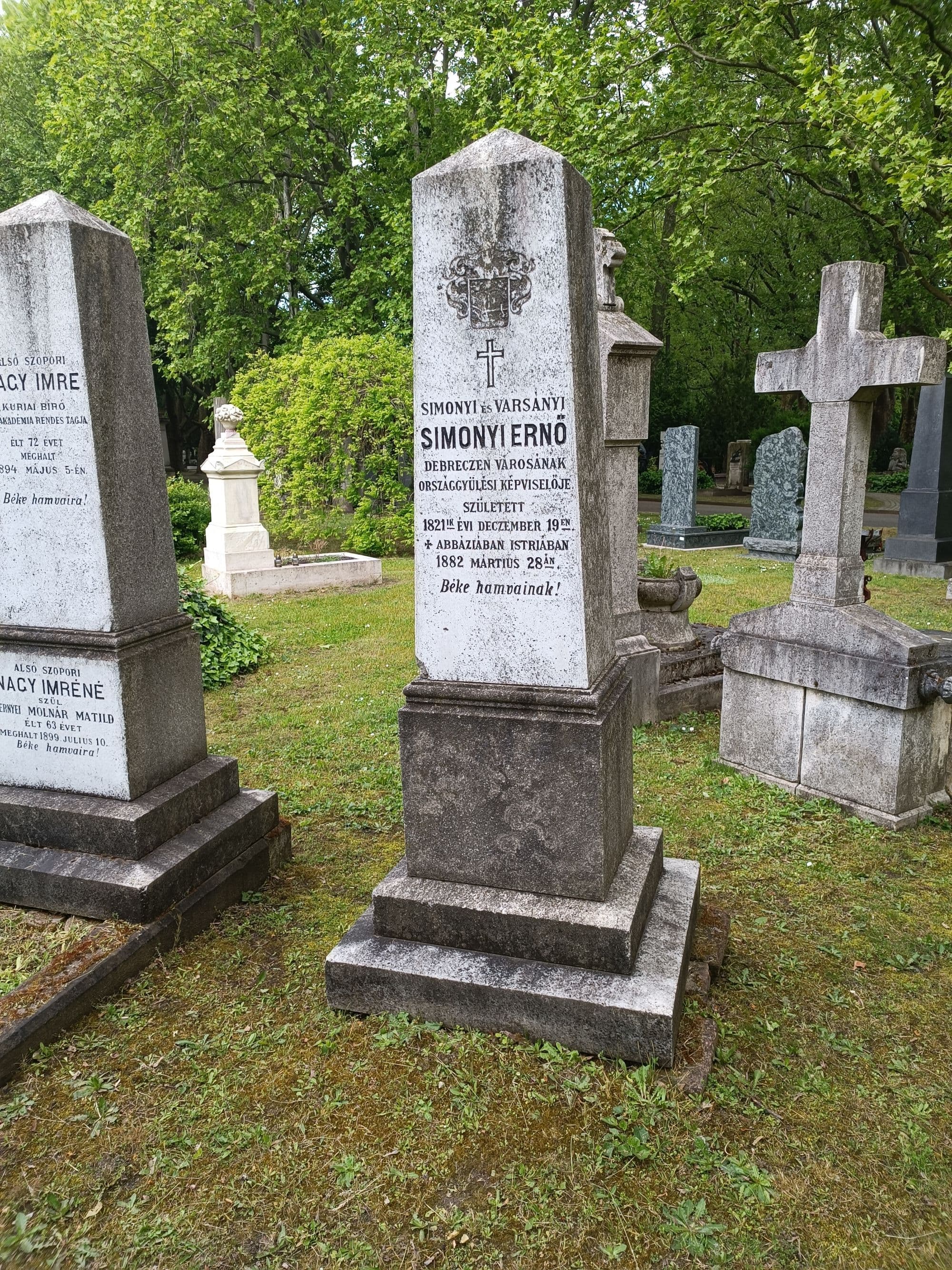 simonyi és varsányi Simonyi Ernő sírja