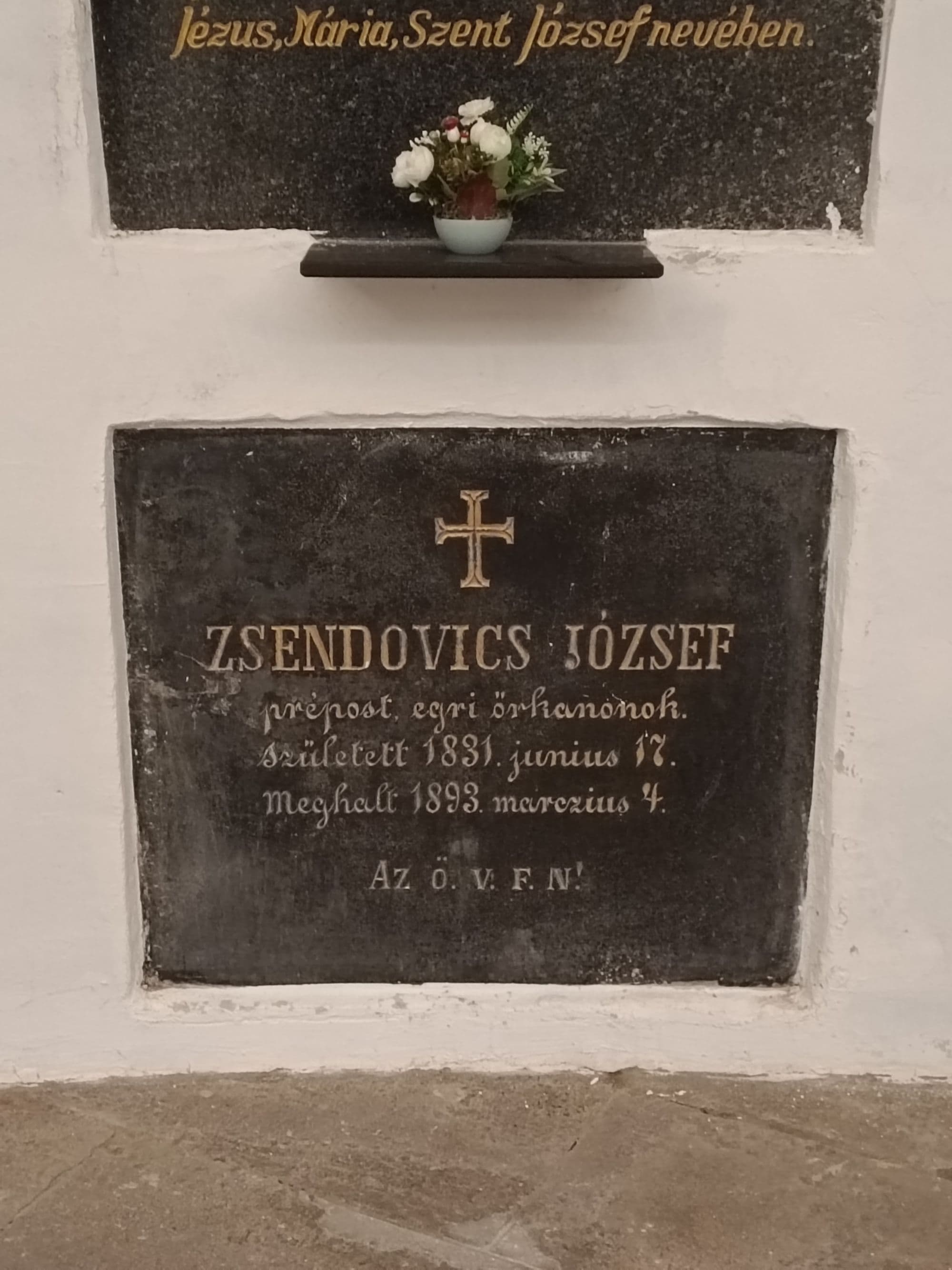 Zsendovics József sírja