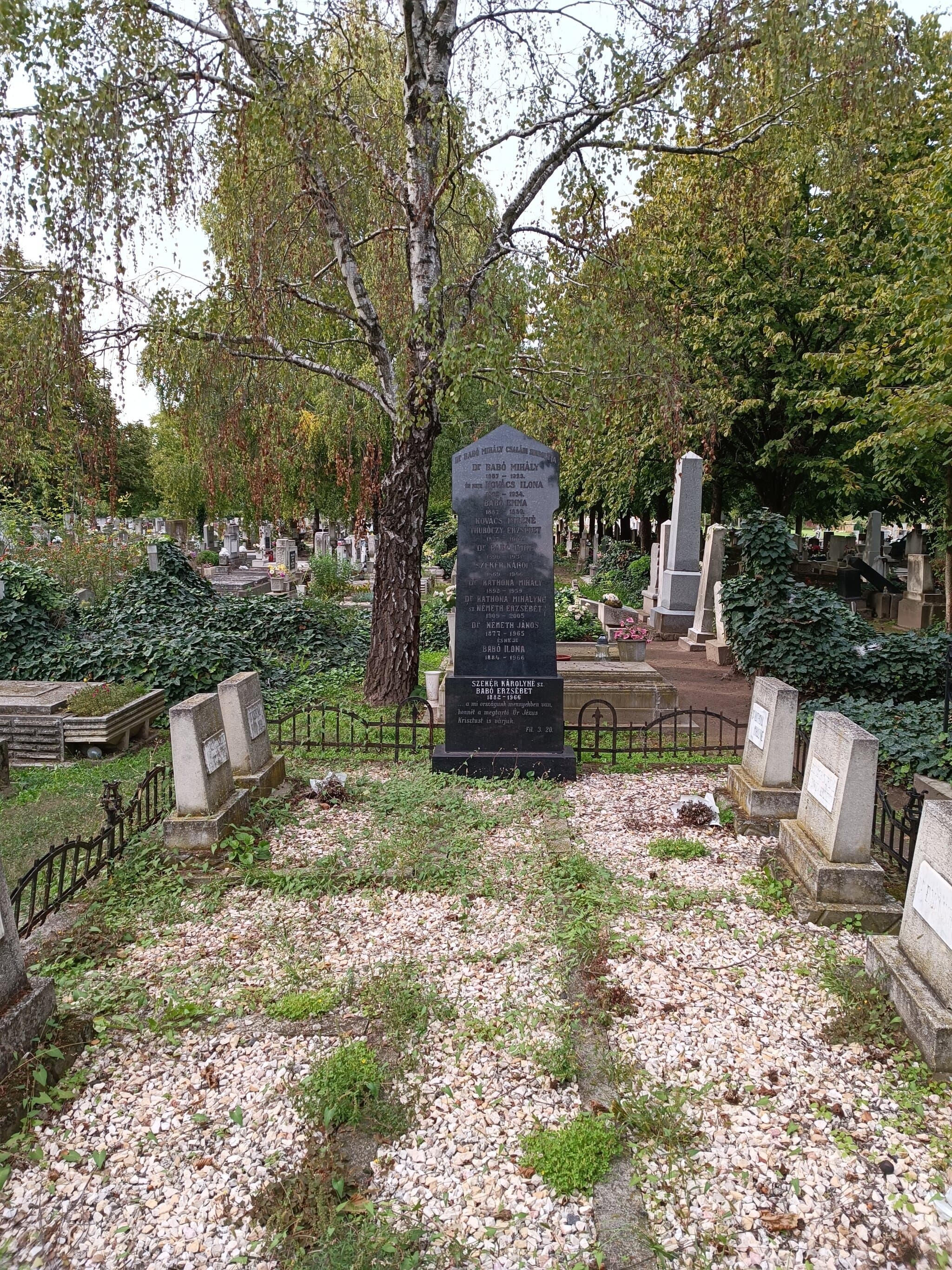 Babó Mihály sírja