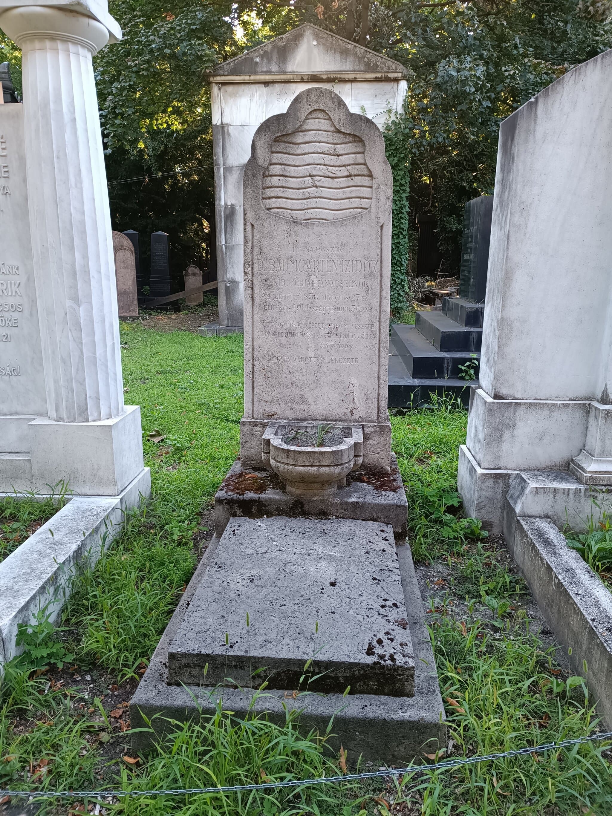 Baumgarten Izidor sírja