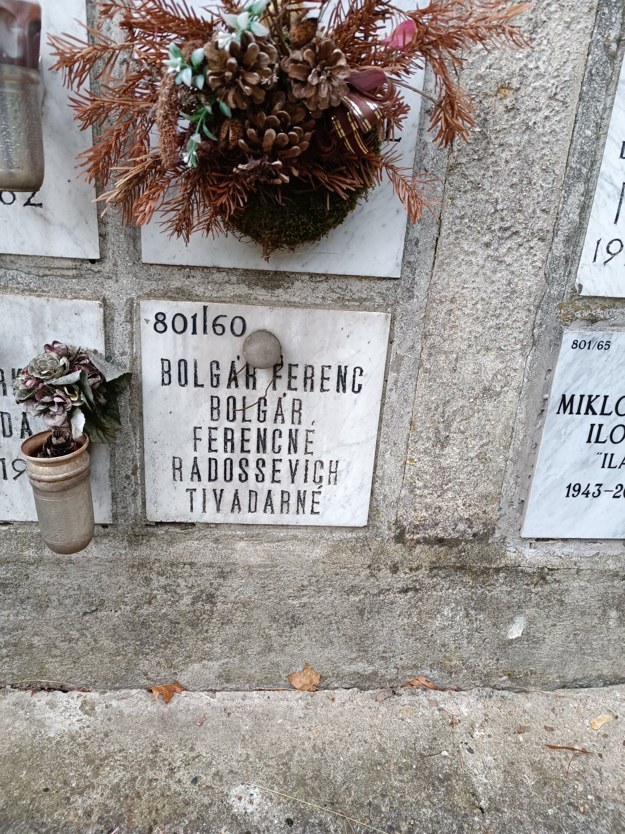 inámi Bolgár Ferenc sírja