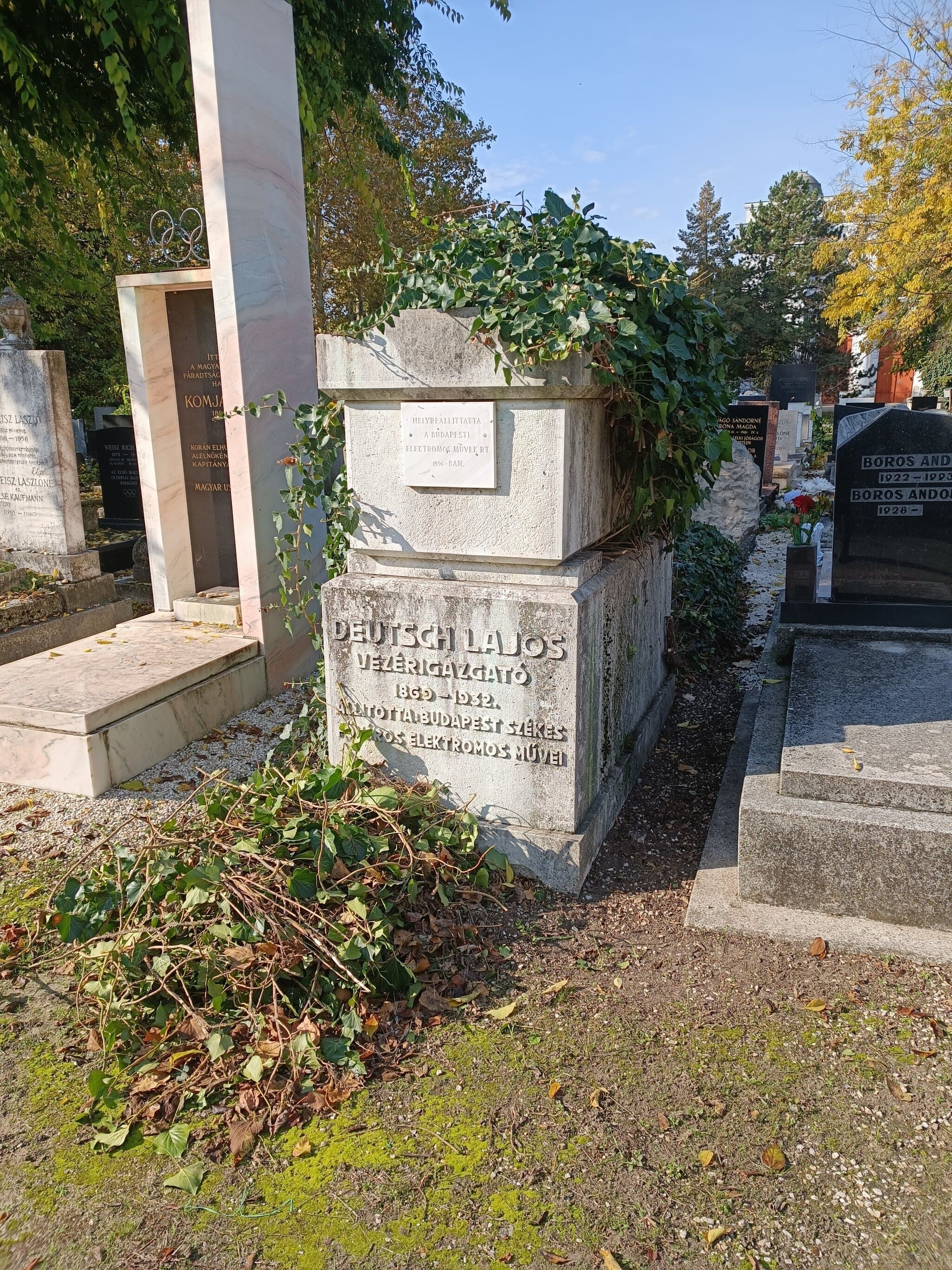 Deutsch Lajos sírja
