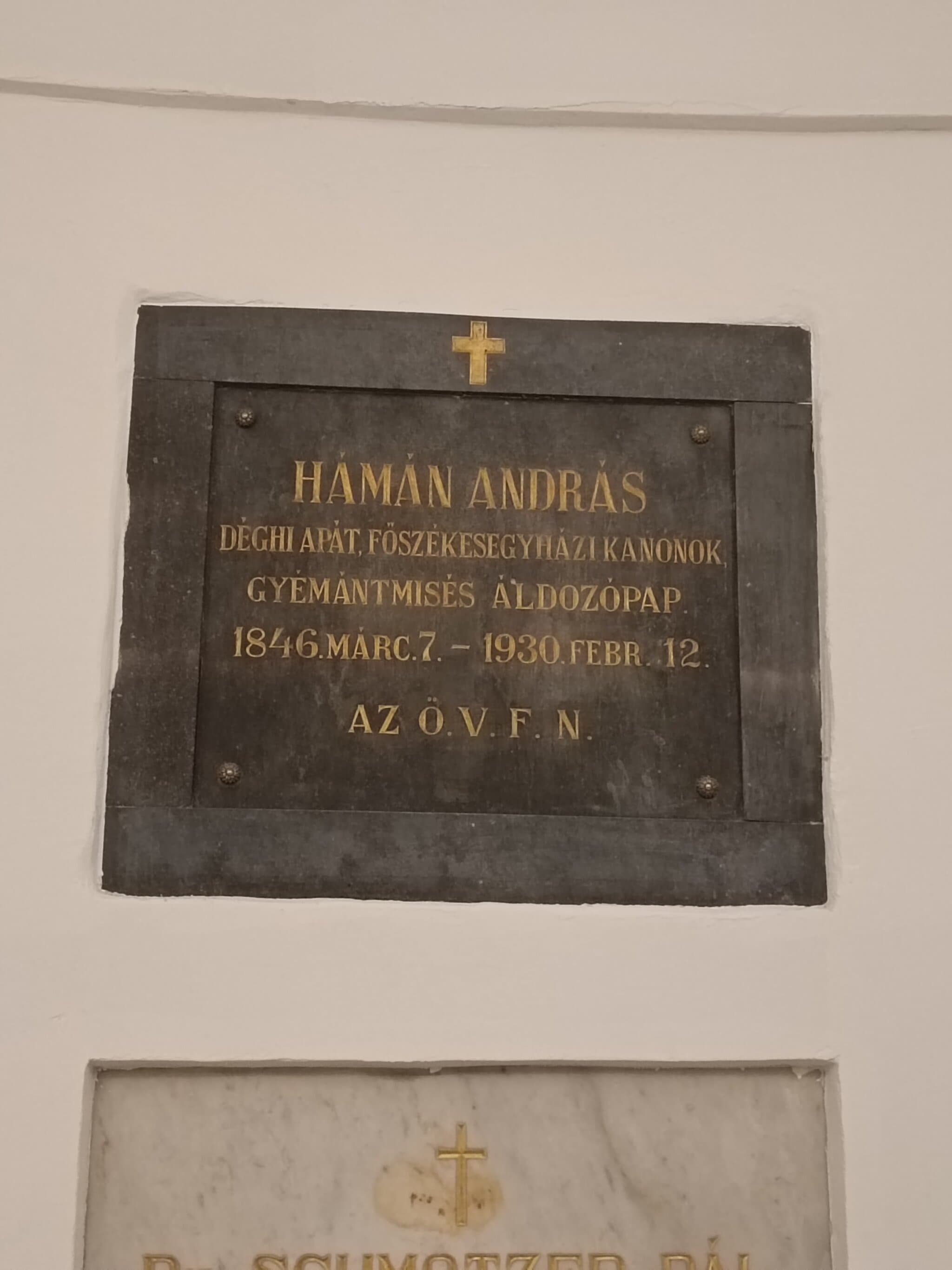 Hámán András sírja