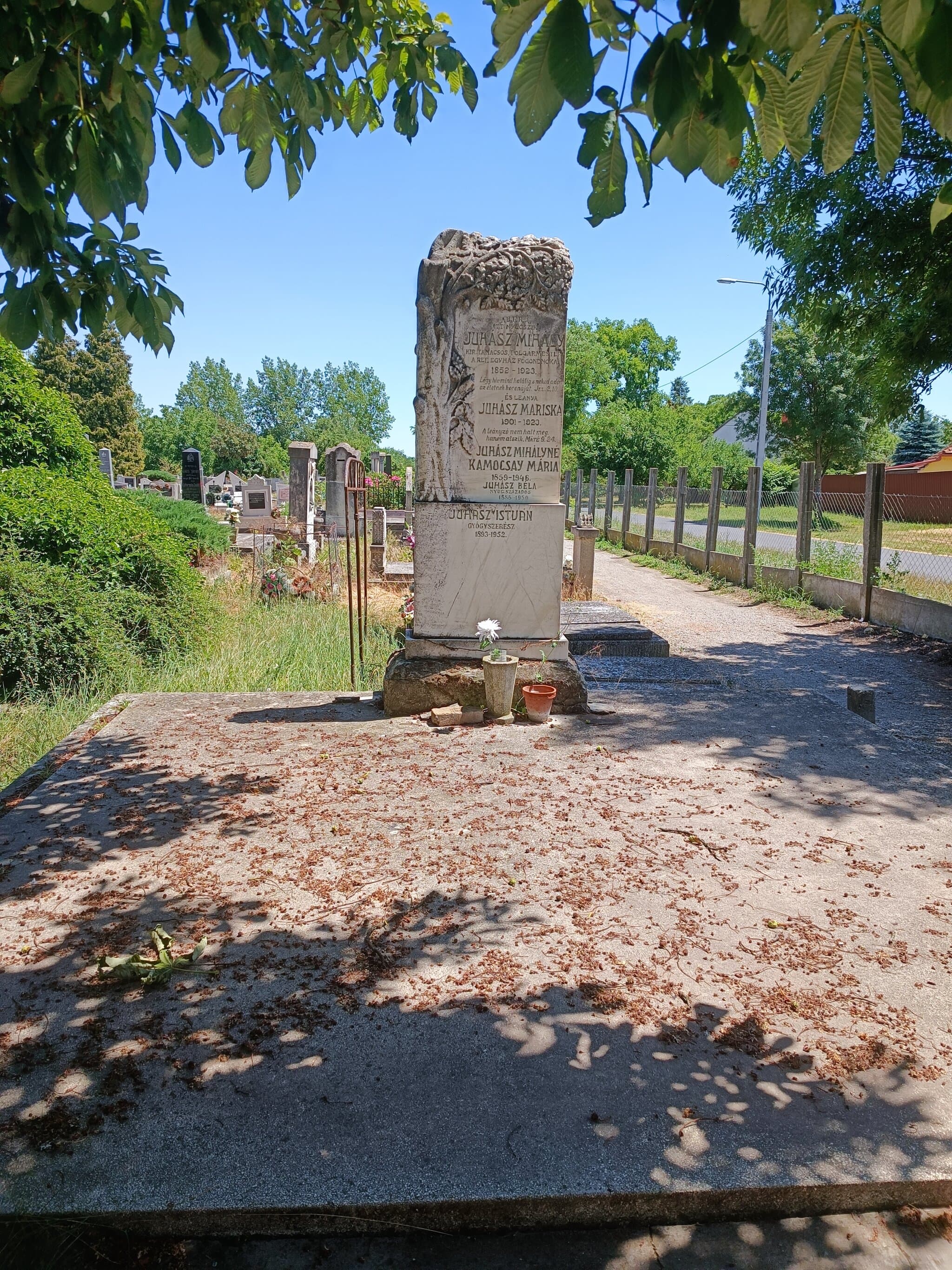 Juhász Mihály 1852 sírja