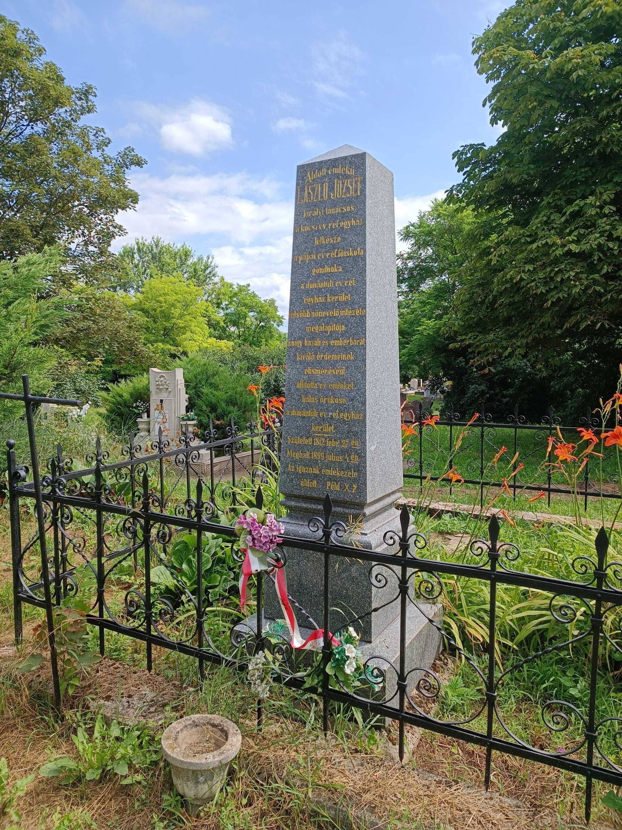 László József 1812 sírja