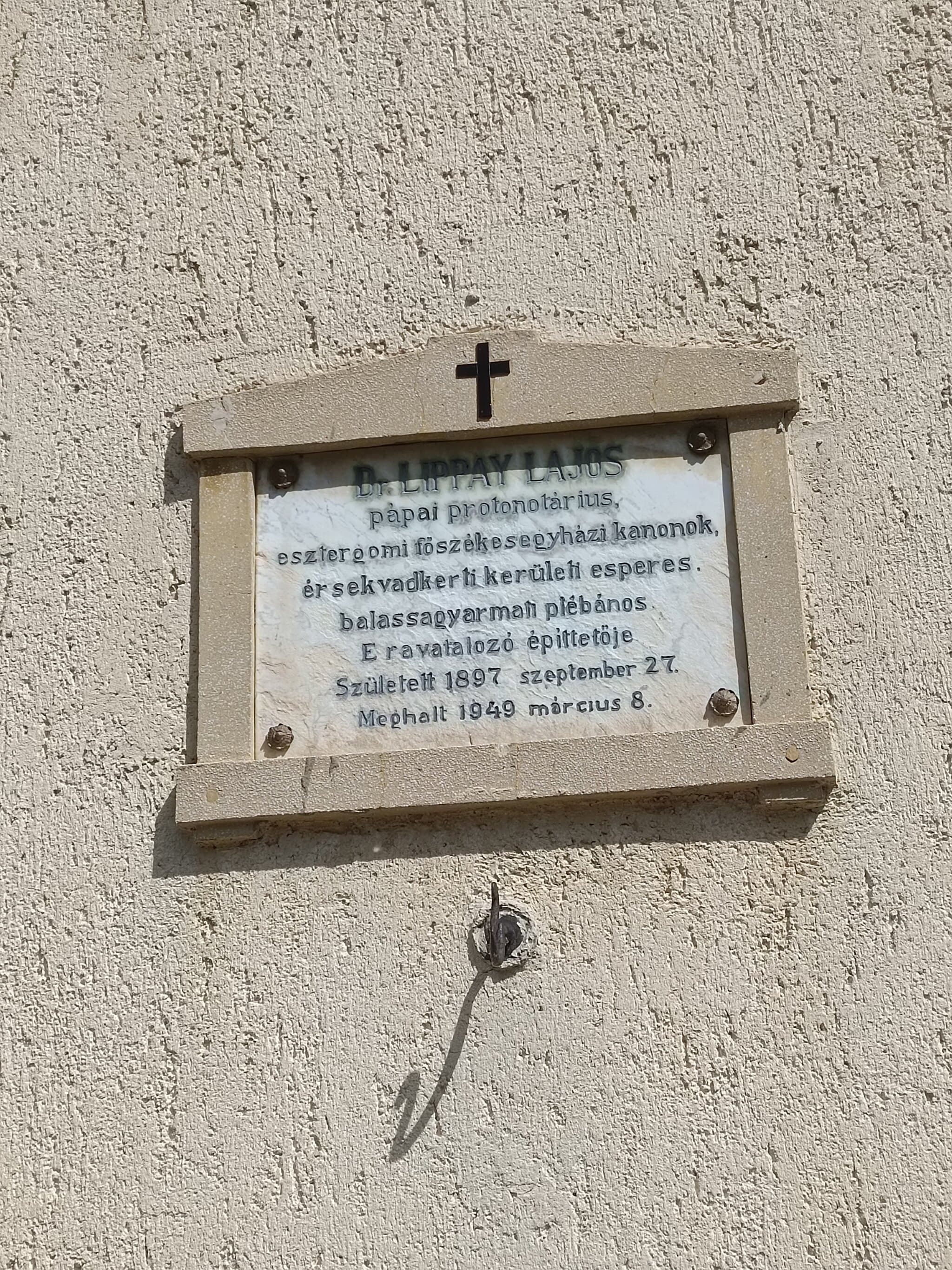 Lippay Lajos sírja