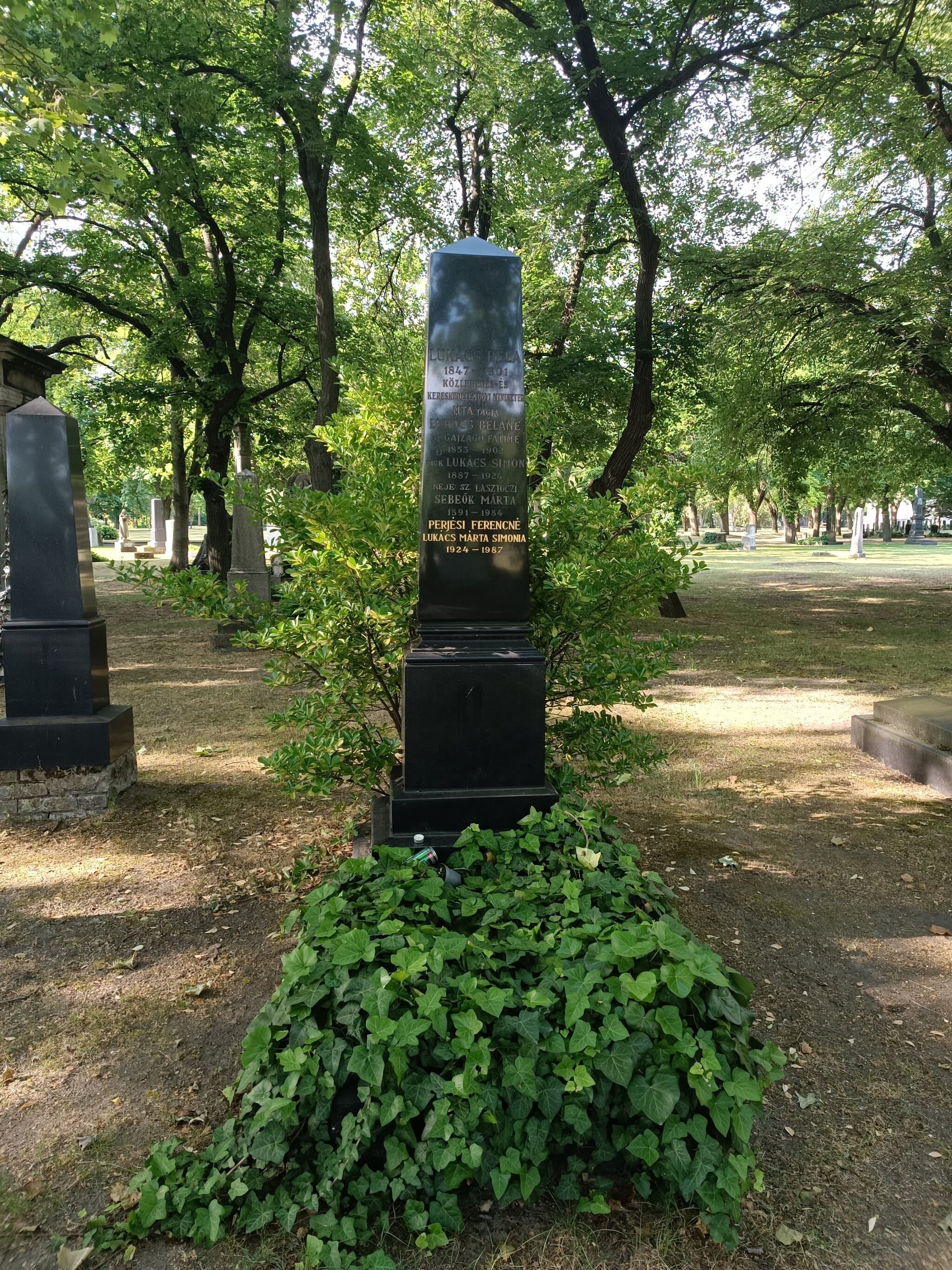 erzsébetvárosi Lukács Béla sírja