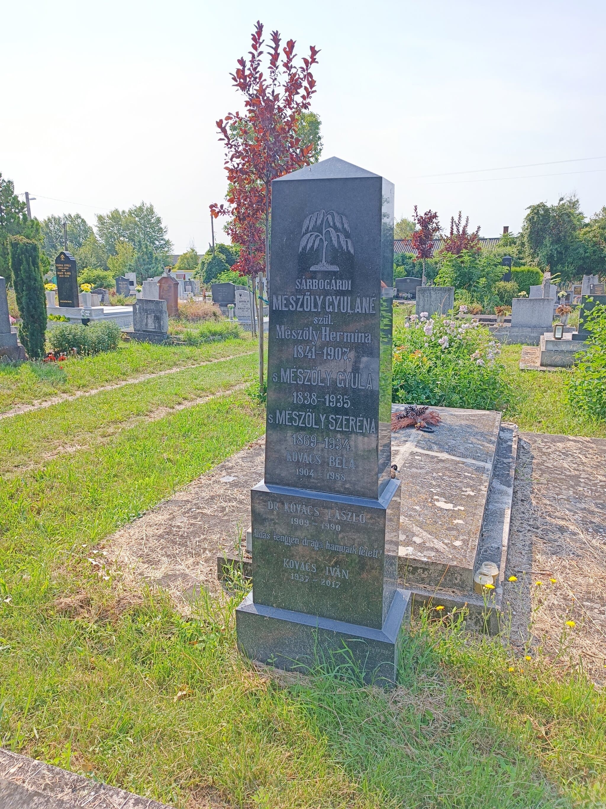 sárbogárdi Mészöly Gyula sírja
