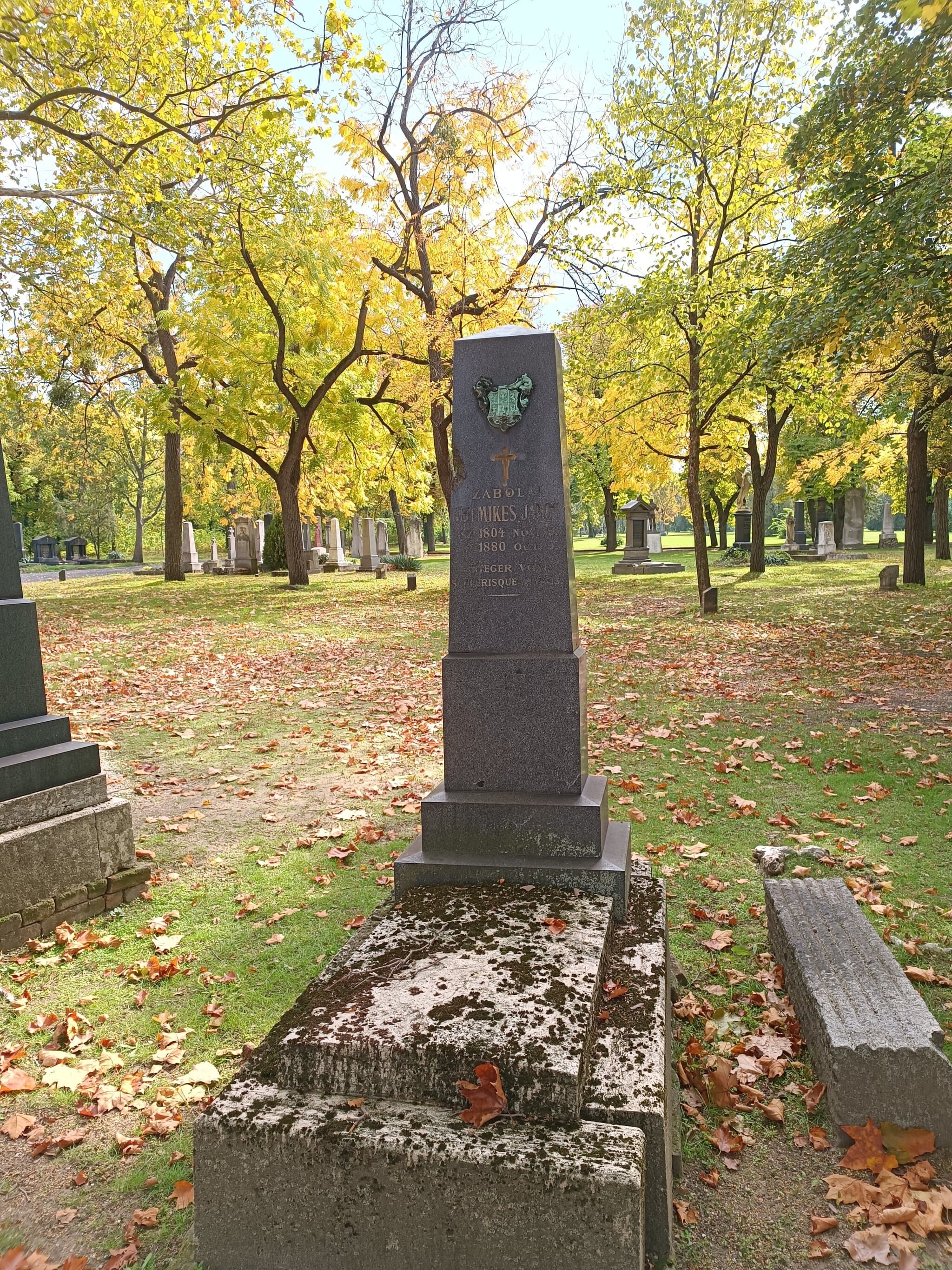 zabolai gróf Mikes János 1804 sírja