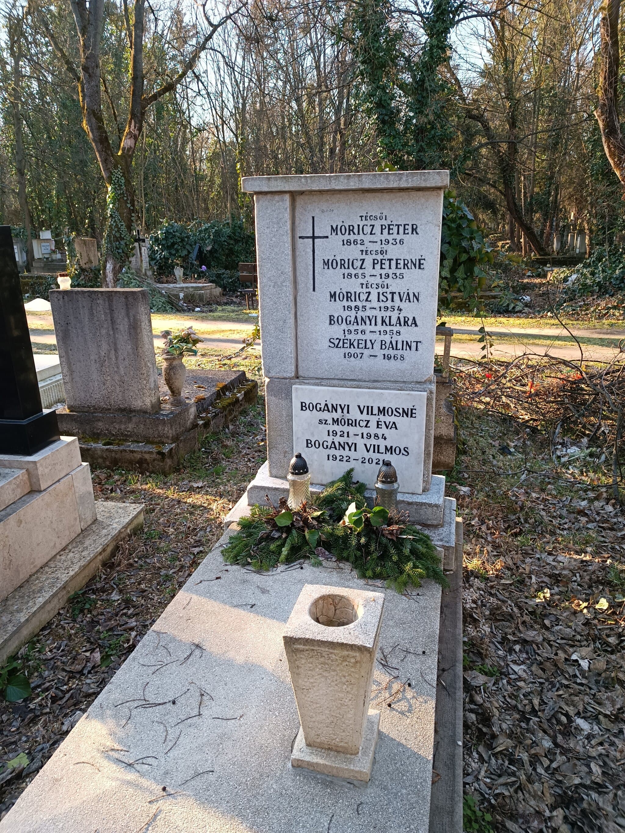 técsői Móricz Péter 1862 sírja
